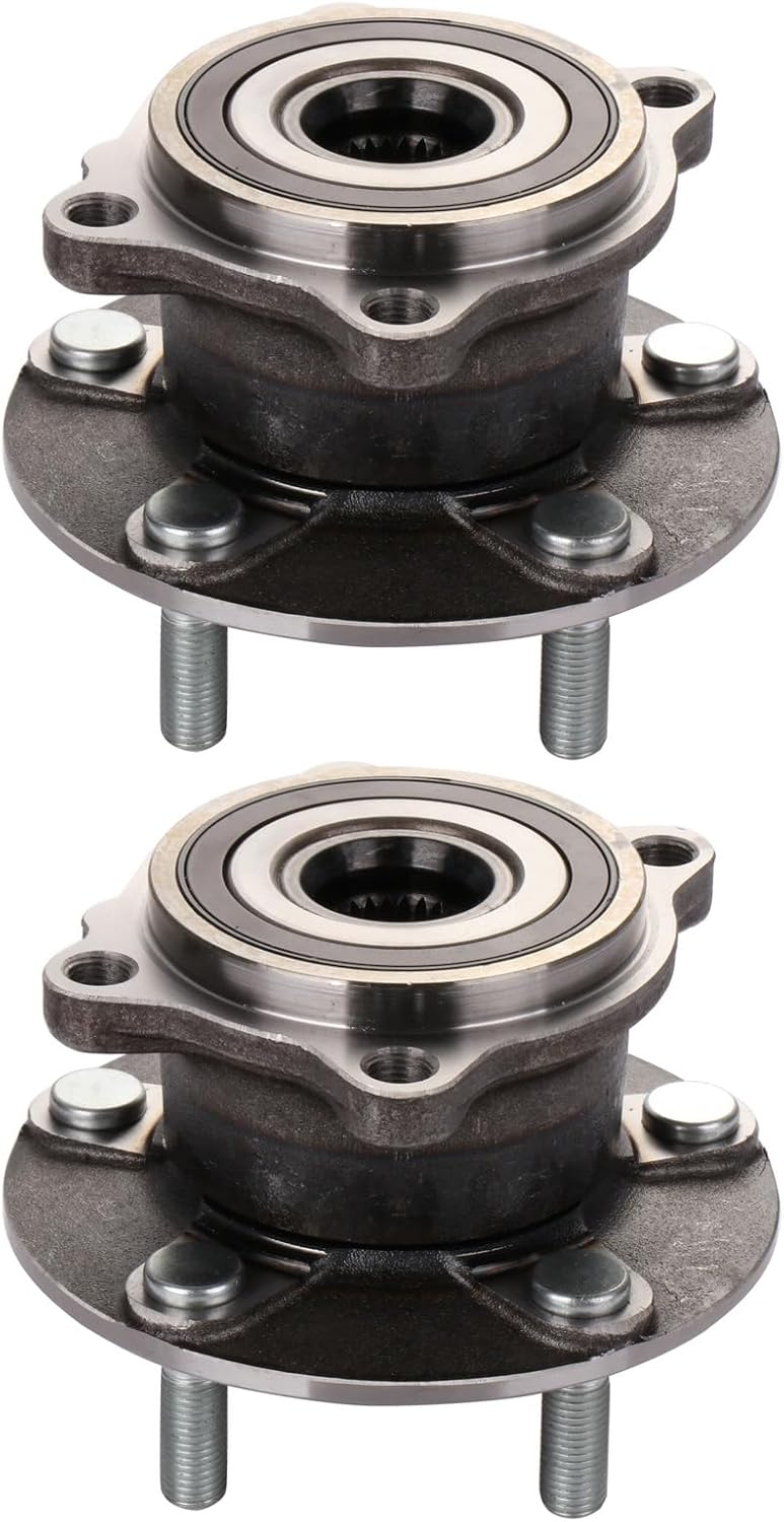 512382 Rear Wheel Bearing and Hub Assembly Fits 2008-2012 for Mitsubishi Lancer, 2007-2012 for Mitsubishi Outlander, 2011-2012 for Mitsubishi Outlander Sport, 2011 for Mitsubishi RVR 5 Lugs w/ABS