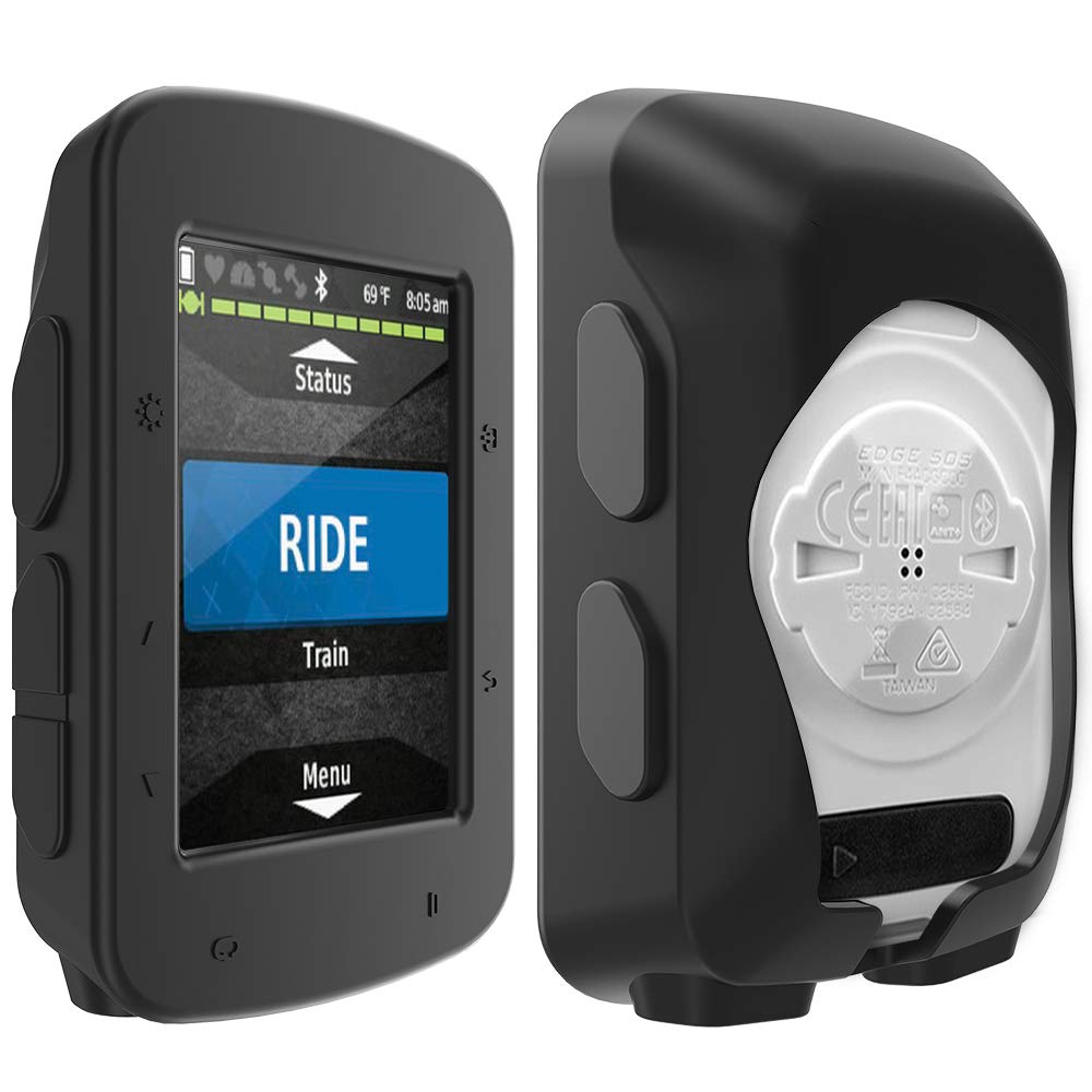 Housse Silicone Pour Garmin Edge 530 - Protection Chocs Et Rayures, Légère (12 G), Noire