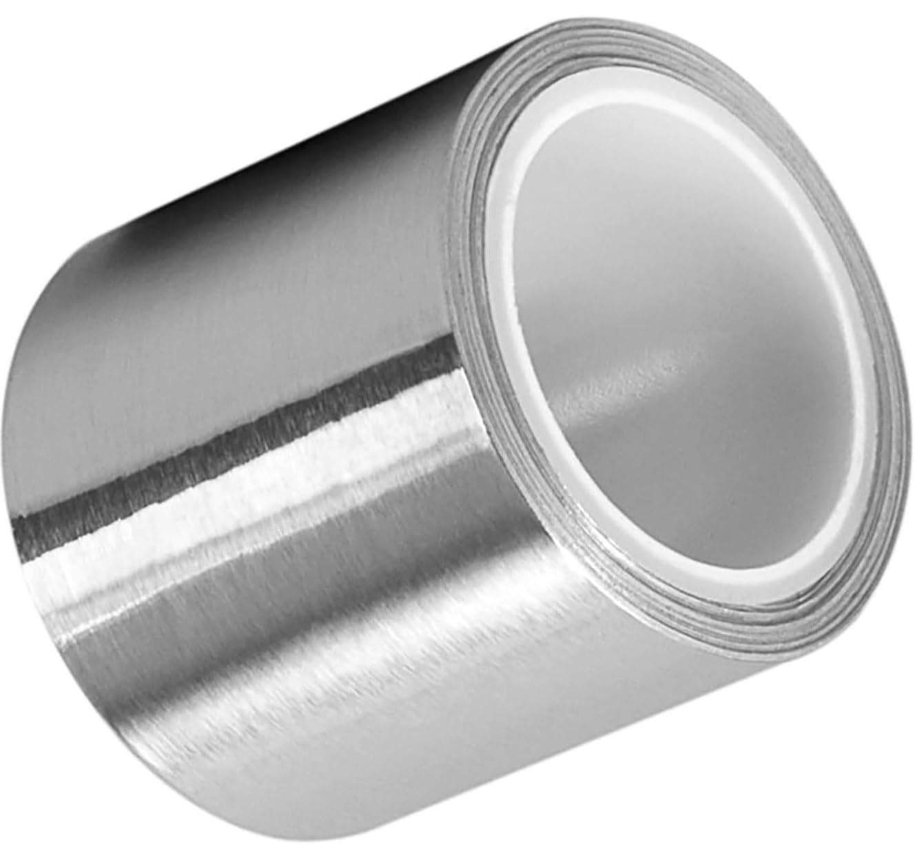 Taśma z folii aluminiowej w kolorze srebrnym – podkład samoprzylepny 50M | Do kanałów i napraw(10cm)