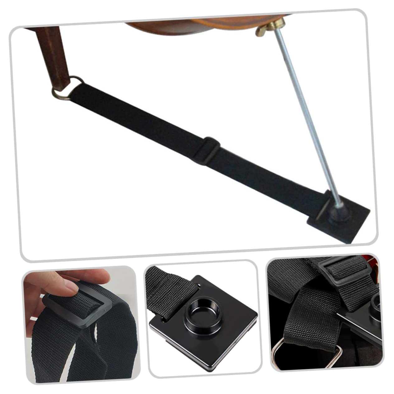 Yardwe 2pcs Cello Endpin Nonslip Stopper Violin Pad Antiskid Device Adjustable Strap Non Slip Pad