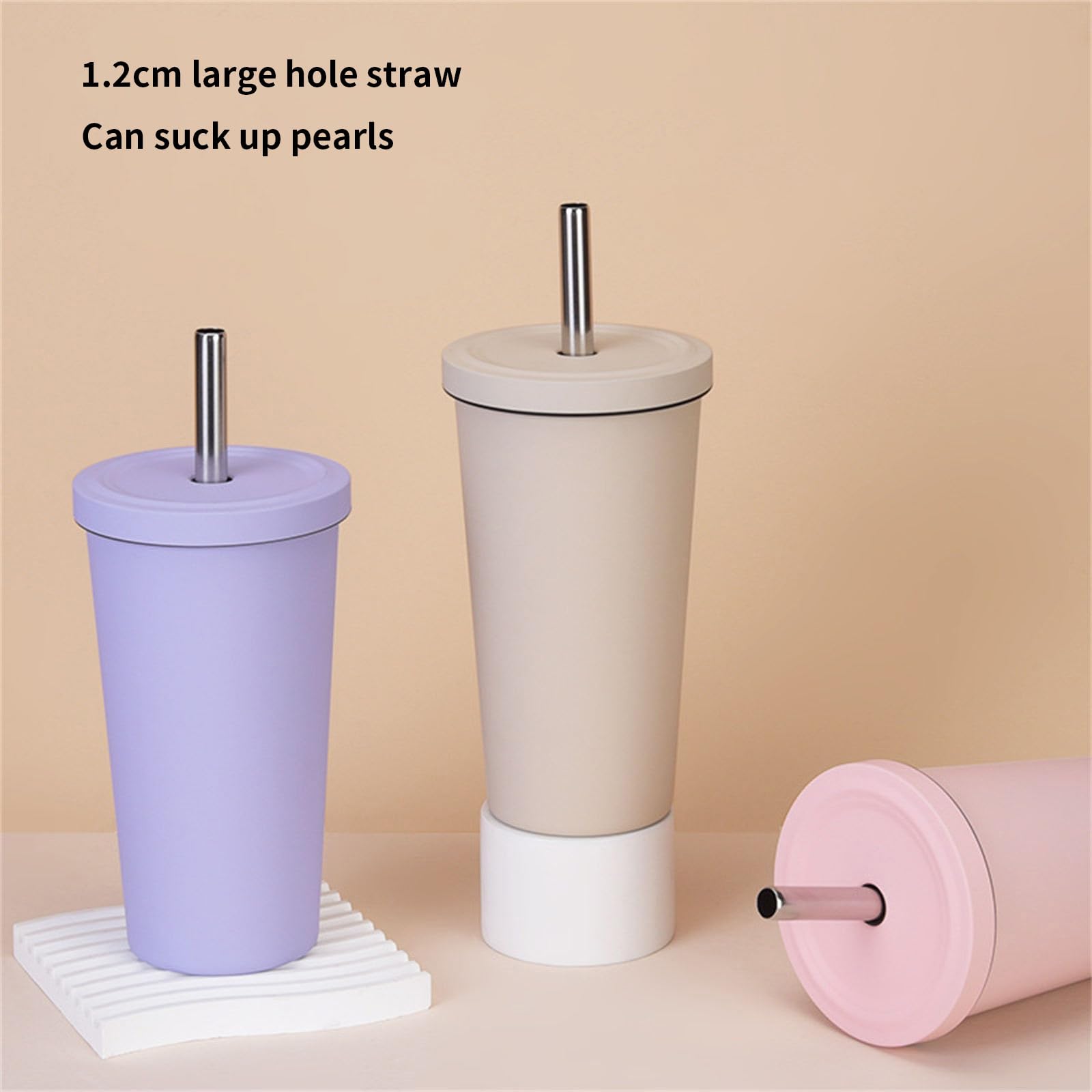 Vasos térmicos de doble pared de acero inoxidable de grado alimenticio, resistentes a fugas, para bebidas frías y calientes, botella de agua de acero inoxidable para viajeros