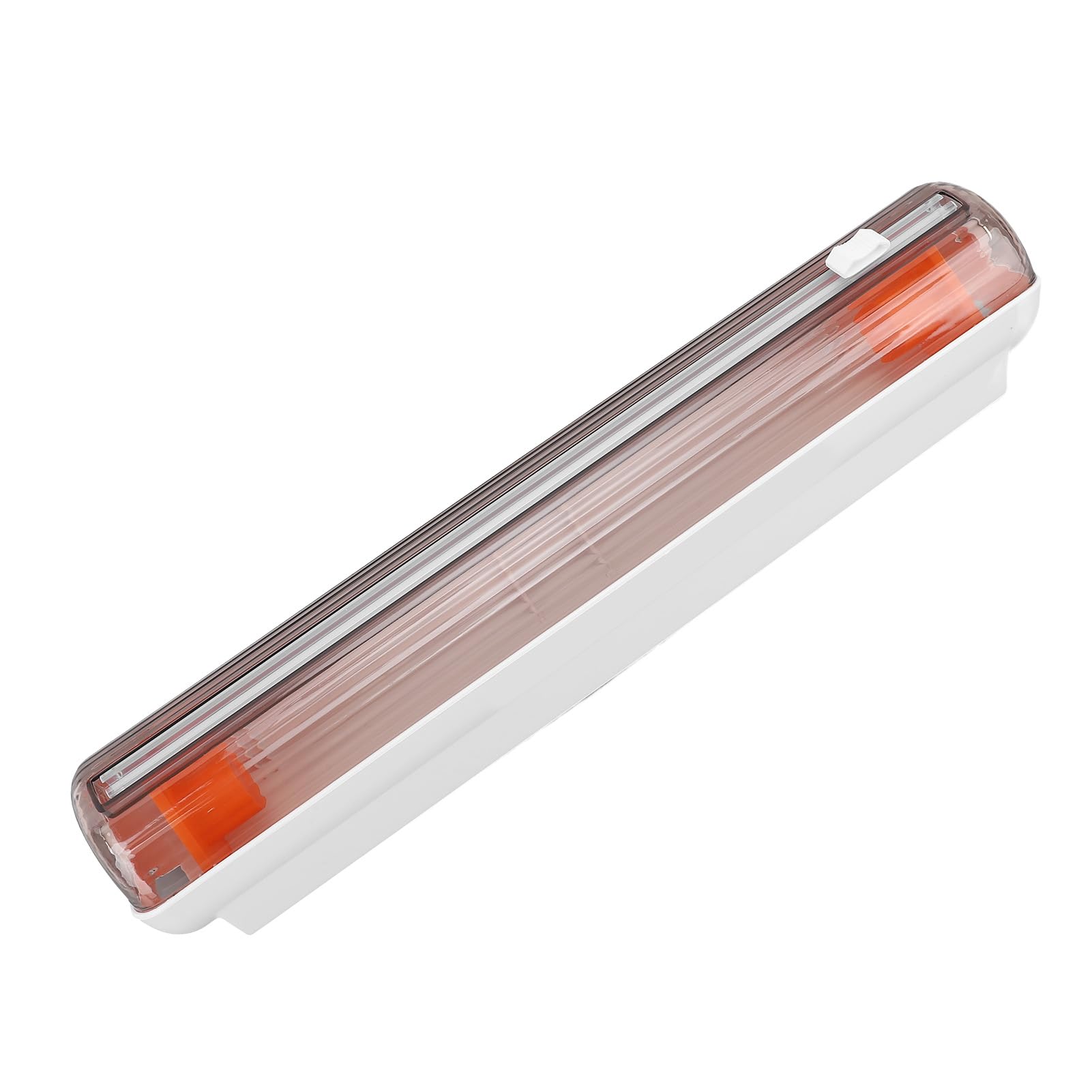 ANGGREK Plastic Food Wrap Dispenser, Time Saving Accurate Cutting Efficient Incisive Blade Cling Wrap Dispenser Cutter with Box for Kitchen (Coffee)