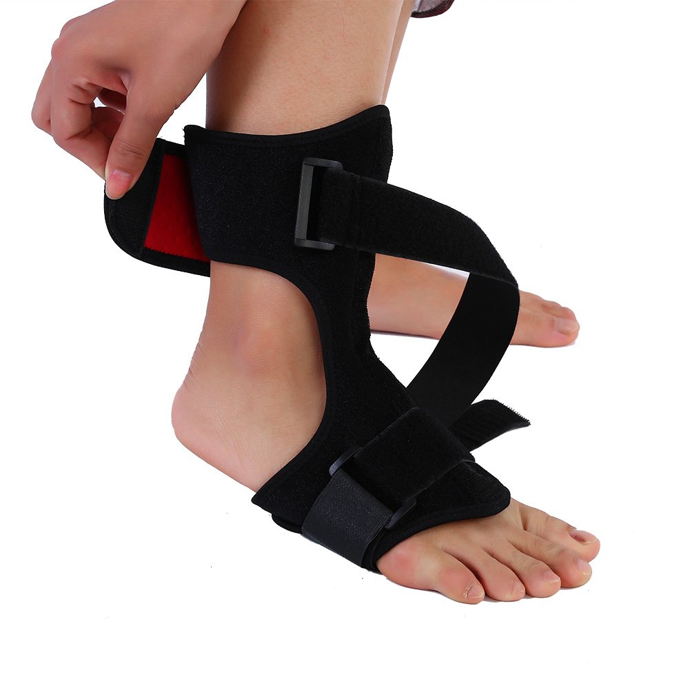 Plantar Fasciitis Orthosis, Strap Brace for Men and Women, Adjustable  Plantar Fasciitis Night Splint Knee Brace Ankle Brace Support Foot Rest,  Soft