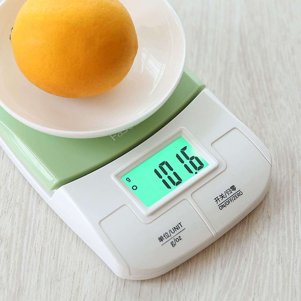 Cyfrowa waga kuchenna 3 kg/0,1 g, precyzyjna mini elektroniczna waga kuchenna, waga domowa żywności, 2 sztuki i podświetlany wyświetlacz LCD, zasilanie