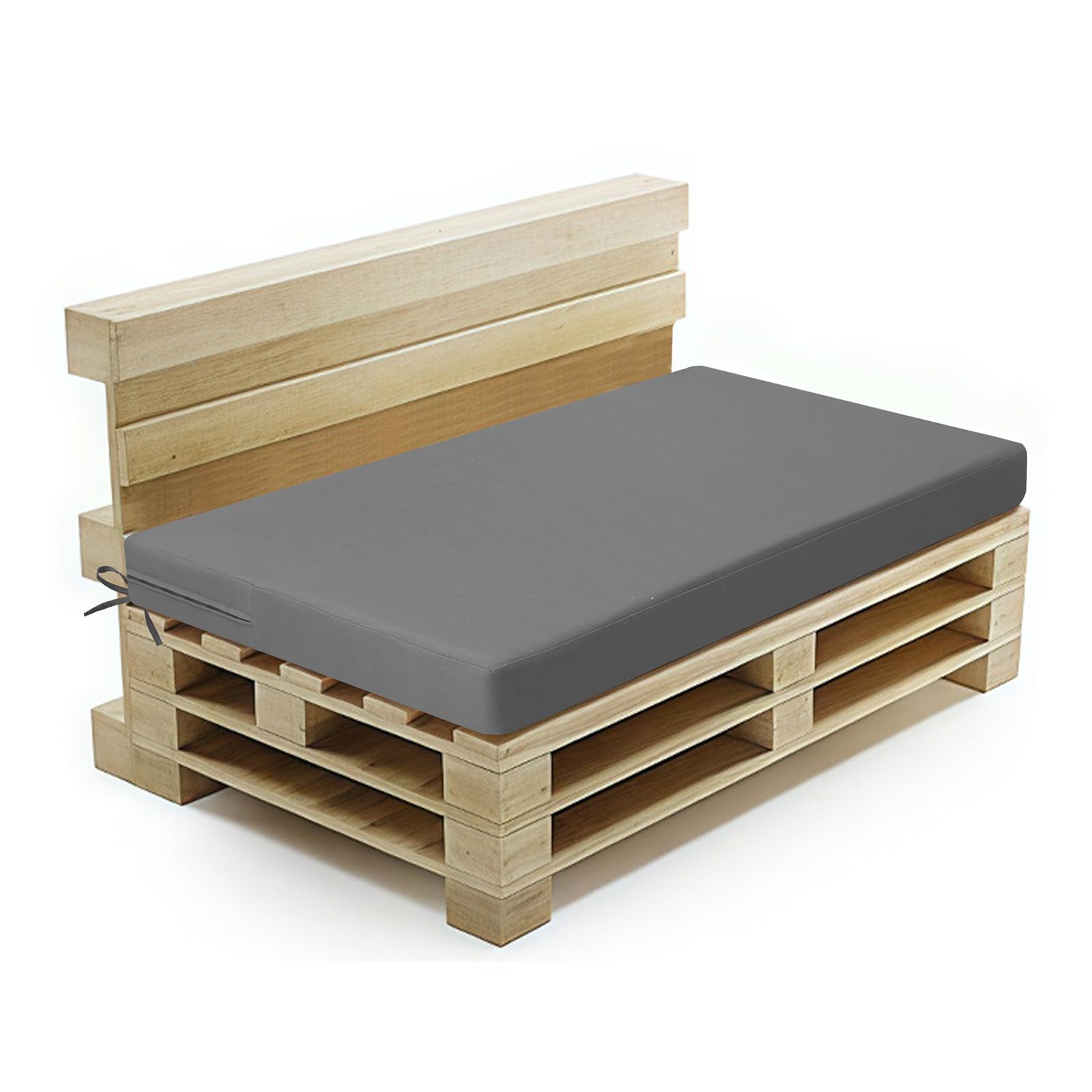 Cojines de exterior para muebles de terraza, tapicería impermeable y resistente a la decoloración, repuesto para sofá de paletas, patio, jardín, terraza