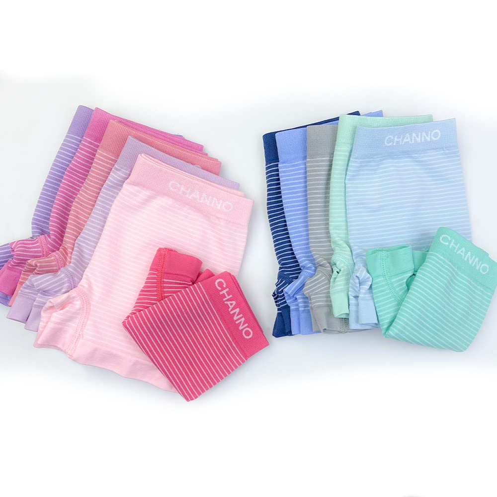Channo Mutandine Stile Culotte Boxer per Ragazza. Lycra Senza Cuciture. Elastico Morbido in Microfibra di Colori Allegri. Comfort Totale