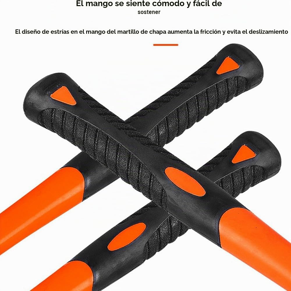 Martillo Chapista,Martillos y Tases,Juego De Tases y Martillos,7pcs Incluye martillo, módulo,mango maciza Cómodo con caja de herramientas de plástico para trabajos precisos en chapa