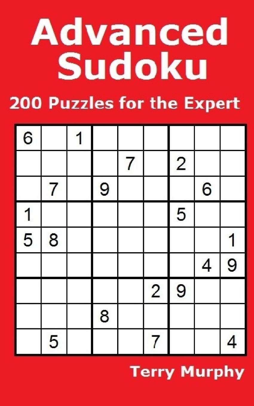 advanced-sudoku-200-puzzles-for-the-expert-murphy-terry-9781530281169-amazon-com-books for Free Printable Expert Sudoku Puzzles Advanced Sudoku: 200 Puzzles for the Expert: Murphy, Terry: 9781530281169: Amazon.com: Books for Free Printable Expert Sudoku Puzzles