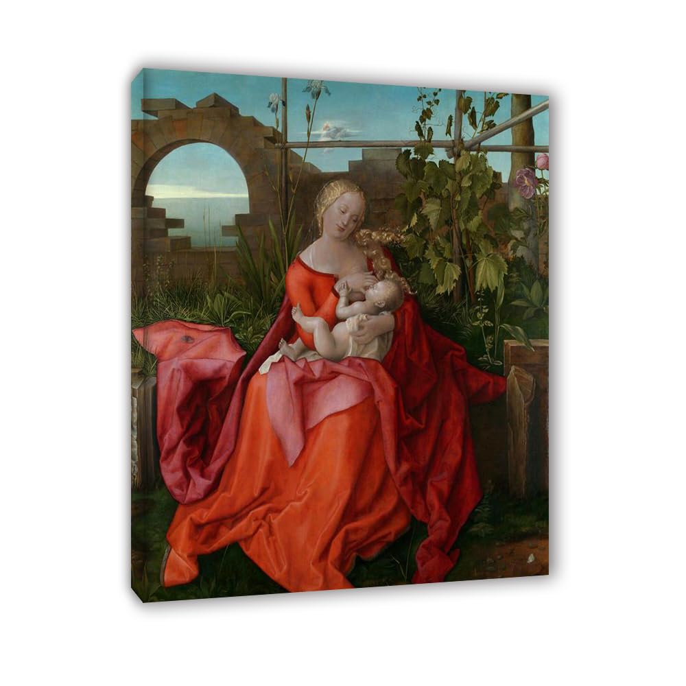 LZ6J8C9 the Iris and Albrecht Dürer - Religious Art Print Poster on Canvas - Famous Painting Canvas Wall Art Ready to Hang(40x50cm(15.8x19.7in)/Inner Frame)