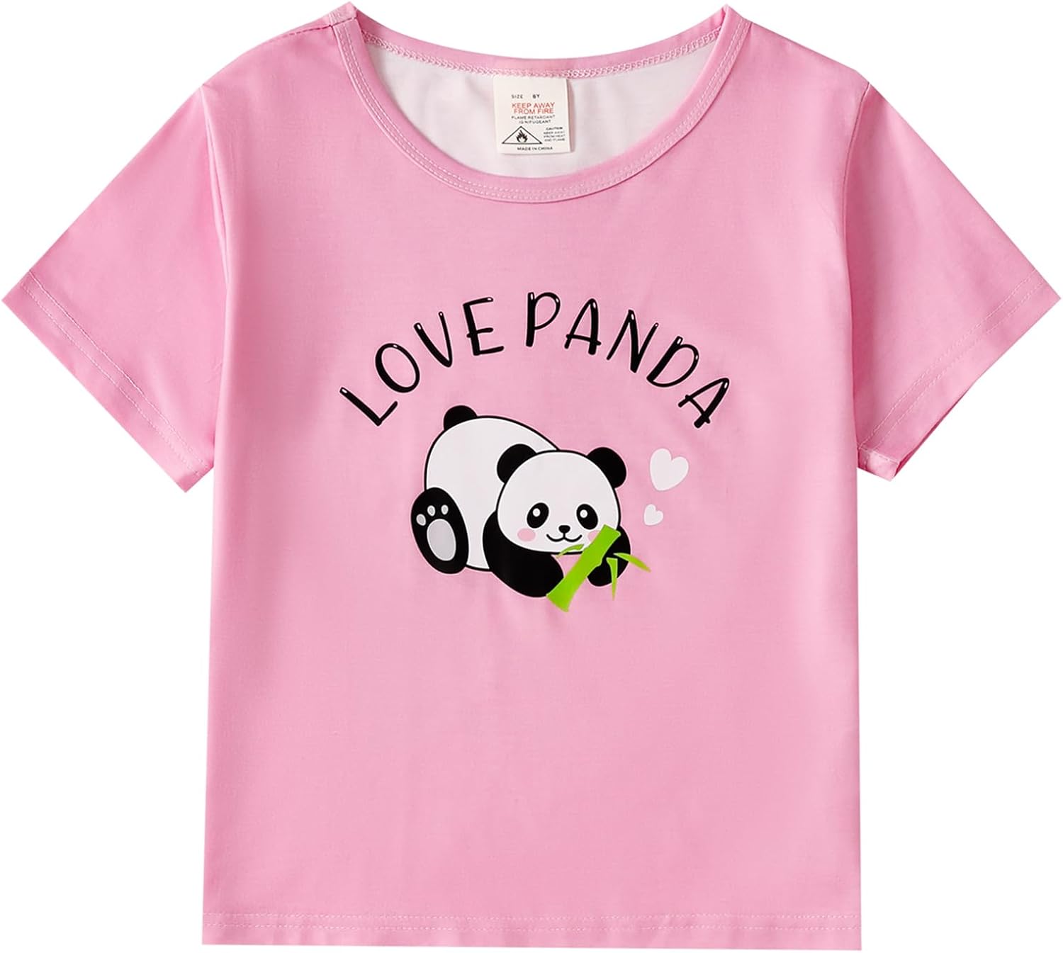 MyFav Girls Pajama Sets 3pcs Crew Neck Short Sleeve Top Shorts & Long Pants With Cute Patterns Sleepwear Nighty For Teens - Image 7