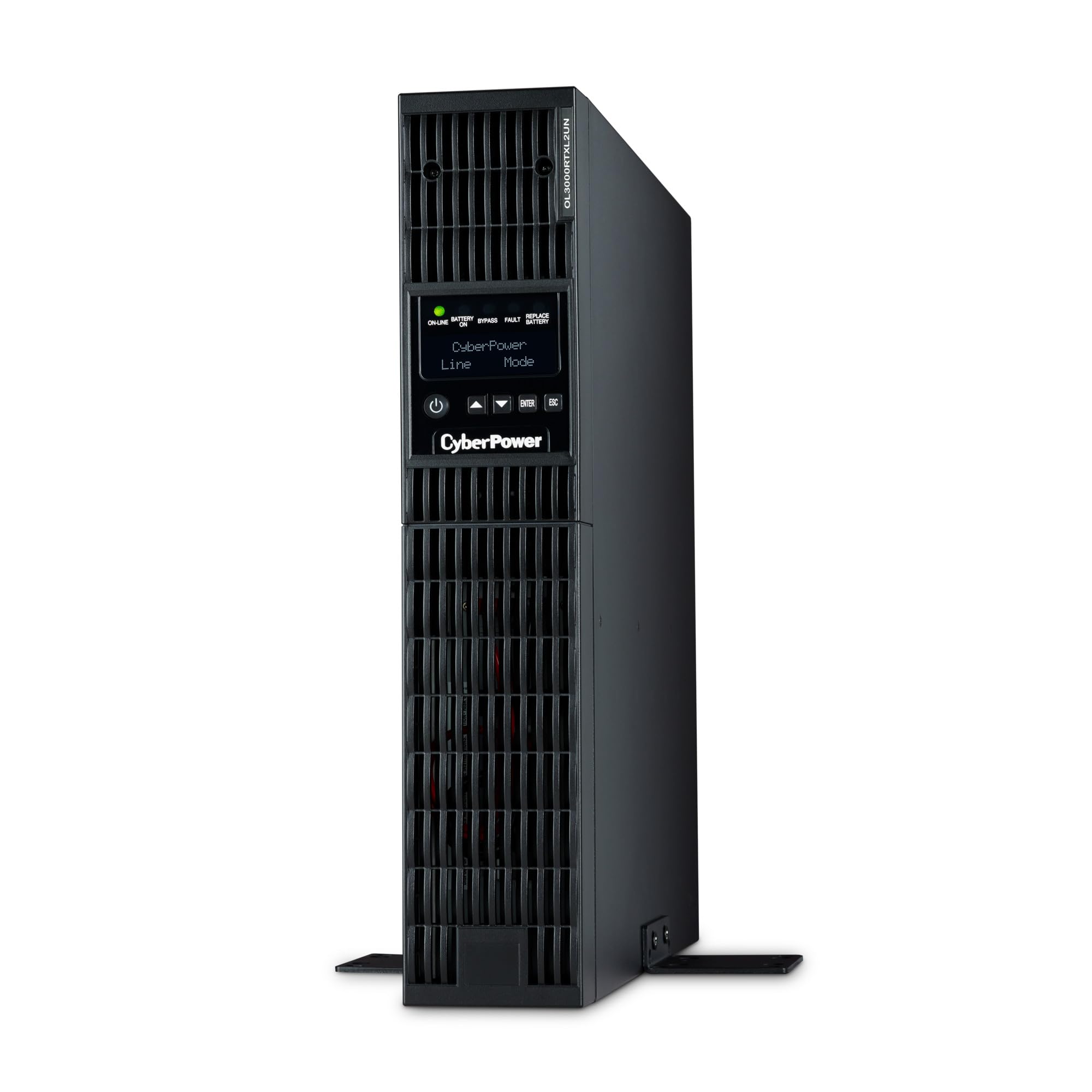 OL3000RTXL2UN Smart App Online UPS batería de reserva y protector contra sobretensiones, 3000VA/2700W, 7 tomas, 2U rack/torre, preinstalado RMCARD205, opción EBM, certificado UL 6