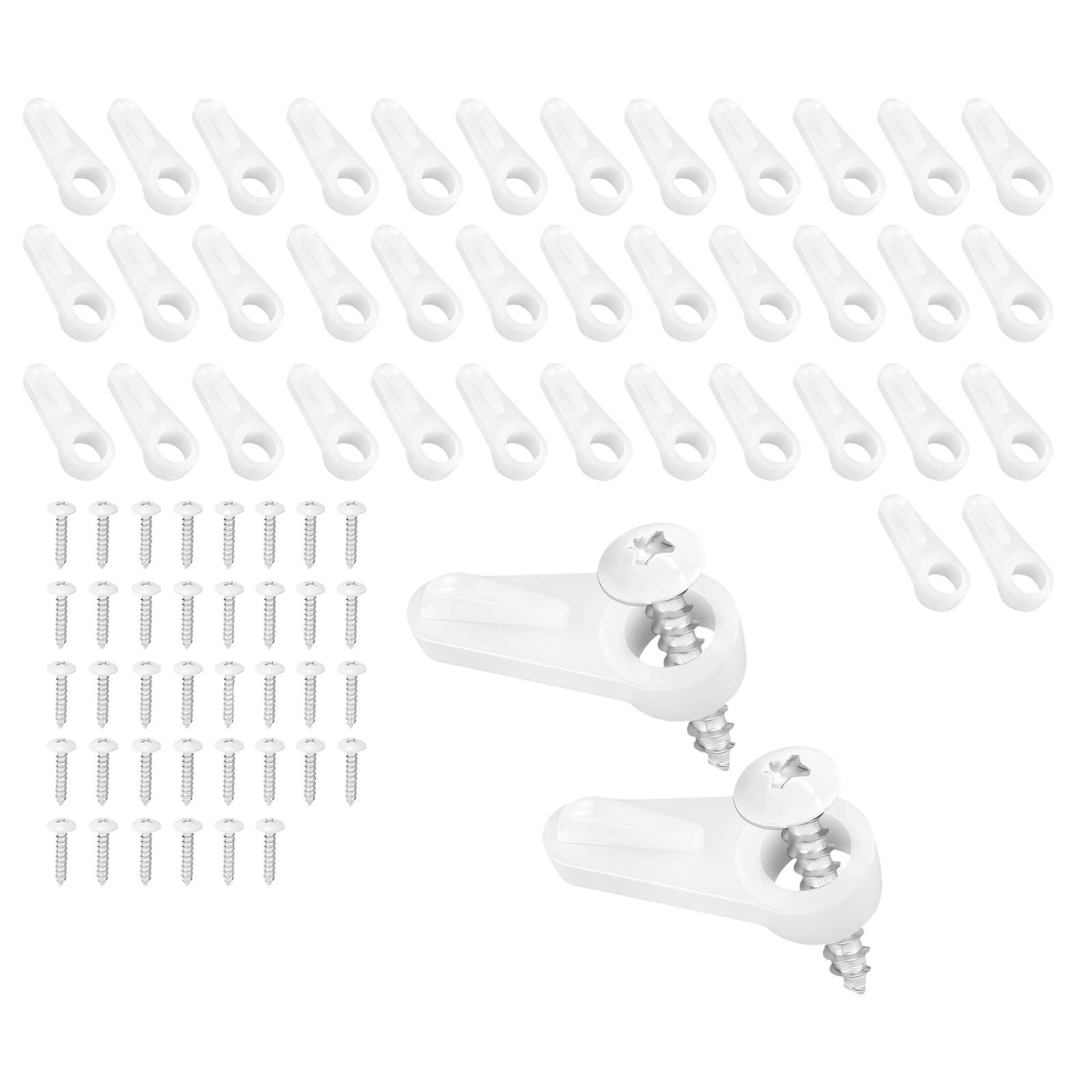 Alloneslife A Screen Mounting Clips With Screws White Retainer Hardware For Window Frame Repairs Nd Secure Screen Hold Tasks Retainer Clips Frame Fasteners White Screw