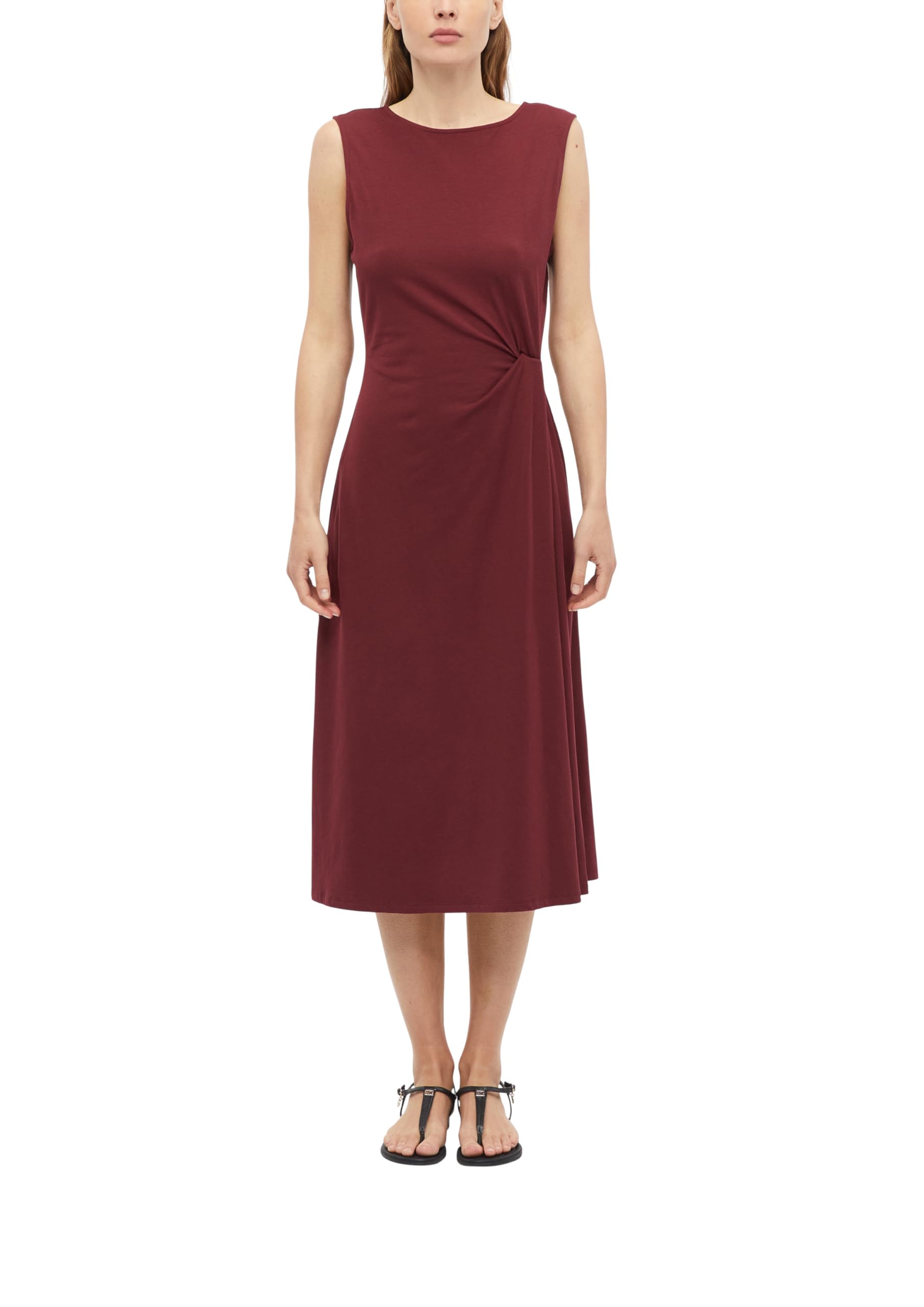 s.Oliver Women's 2178653 Midi Jersey Dress (Pack of 1), red, 20