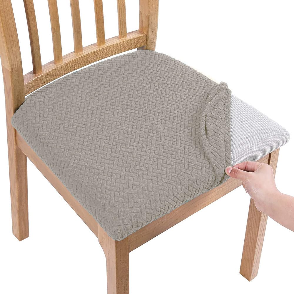 Lot de 2 housses de chaise extensibles en spandex lavables pour salle à manger moderne