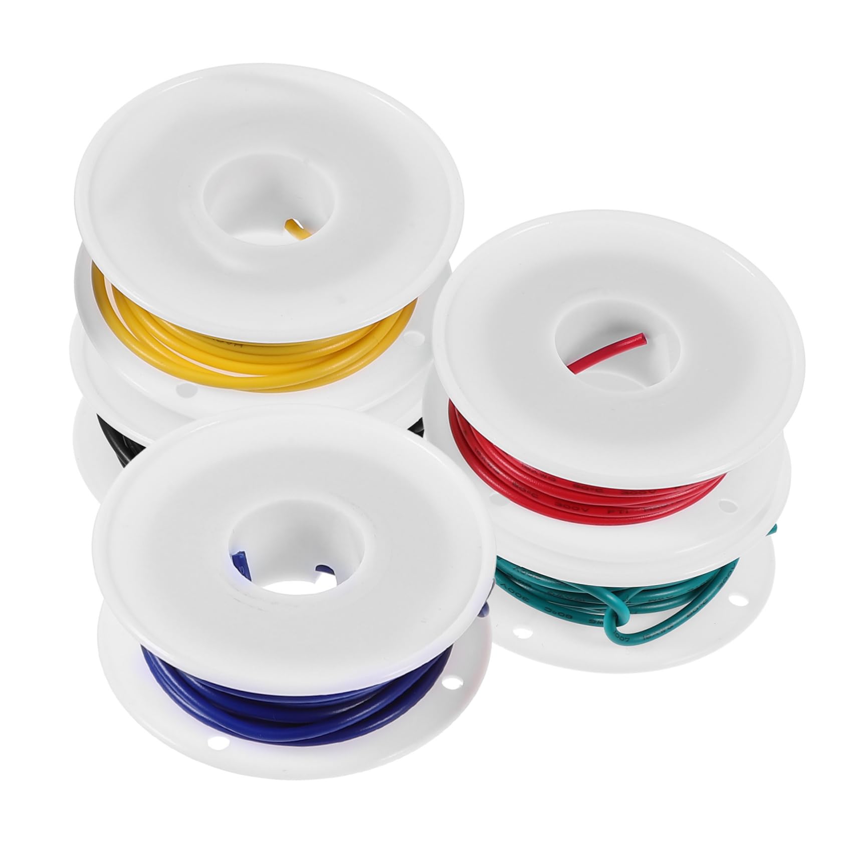 SOLUSTRE 20rollos Cuerda Eléctrica Flexible De Estañado Awg Para Accesorios Eléctricos Casa y Proyectos Electrónicos