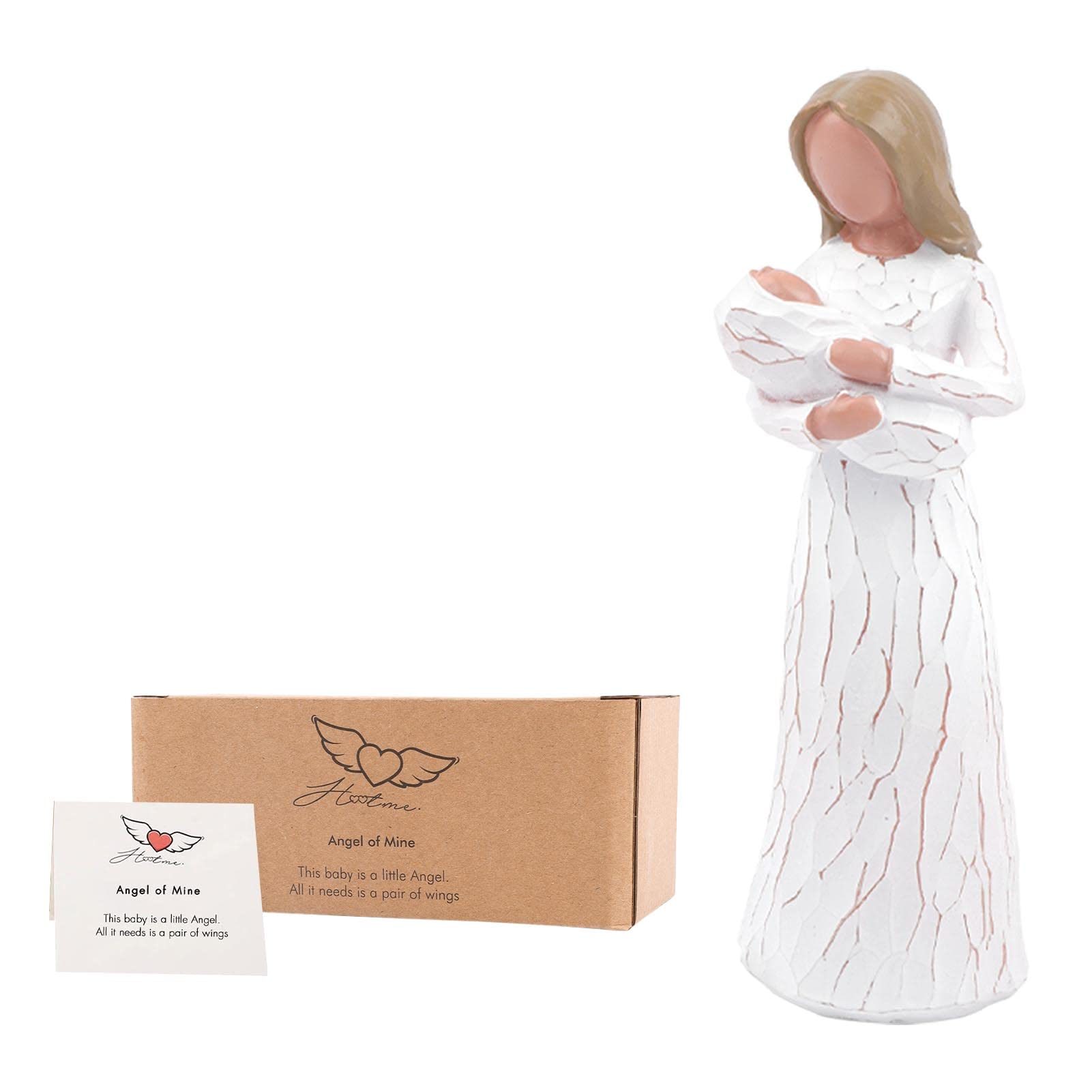 ACTLATI Mom and Newborn Sculptures, Mom and Baby Figurines, Sculpted Hand Carved Statue, Newborn Baby Gift for Mom, A Gift to Celebrate Mother's Day