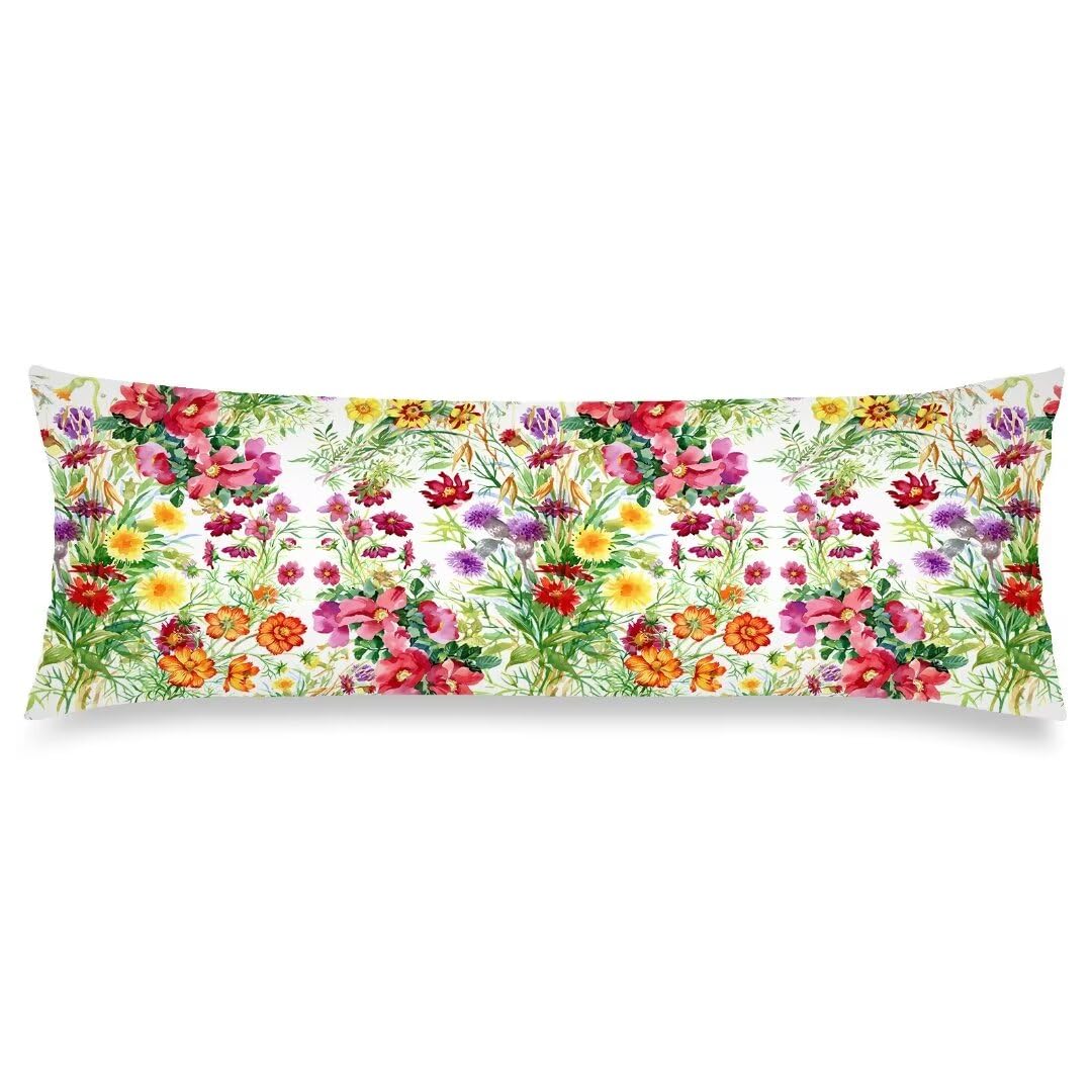 flower-body-pillow-cover-20-x54-pillow-case-wildflowers-flowers-spring