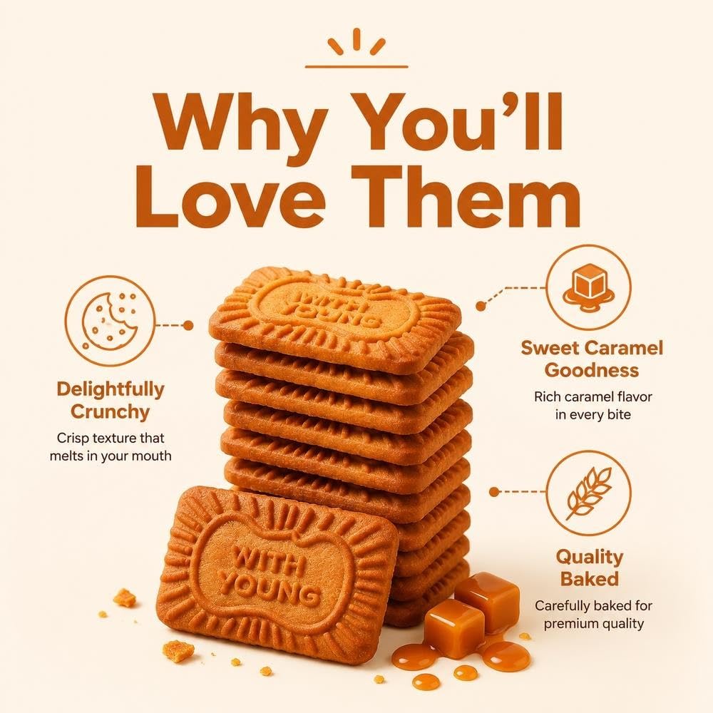Snack Crujiente De Galleta De Caramelo 500g
