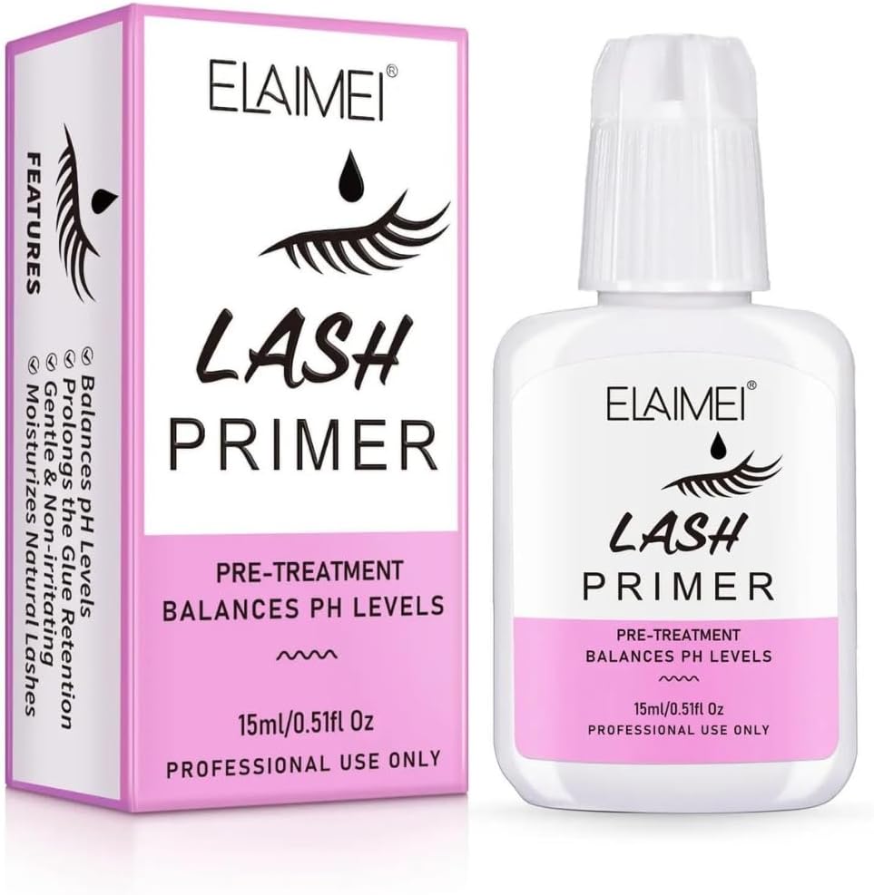 NIKITA.VIVI - Lash Primer for Eyelash Extension 15ml | Professional Use Only Easy to Remove Proteins and Oils | Enhance Adhesive Strength of Eyelash Extensions | Pre Treatment for Lash Enhancer Primer