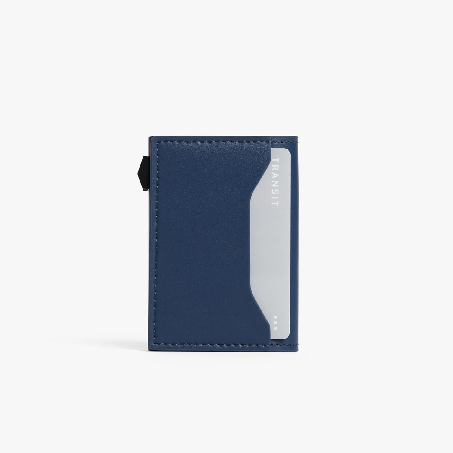 Monos Slim Wallet Pro – RFID Blocking Aluminum Card Case Wallet | Vegan Leather, Slide Mechanism Holds 6 Cards, ID Window & Hidden Money Compartment | Minimalist Wallet for Men & Women | Oxford Blue