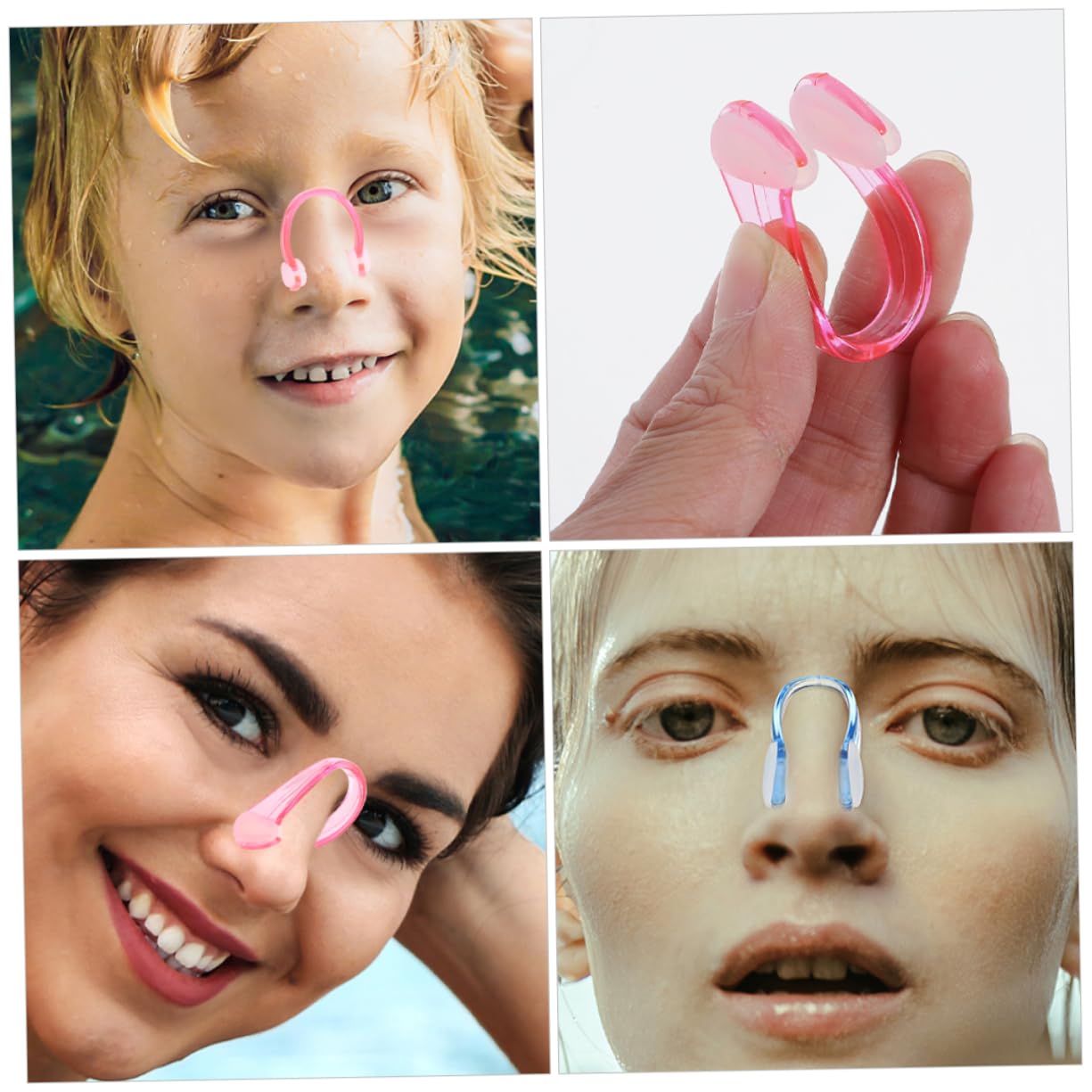 Kisangel Clip De Nariz De Natación Venda Brotes Niebla Paraca Ronquidos Piscina Pool Mackbook Lapto Clip De Nariz para Nadar para Adultos Pequeños Clips Portátiles Silicona