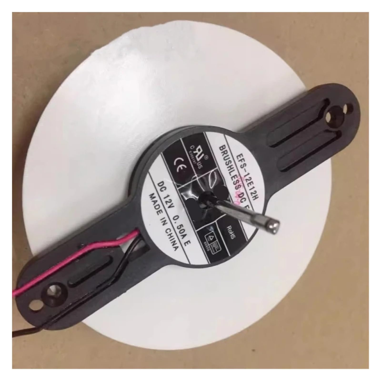 Wentylator odśrodkowy EFS-12E12H 12V 0,50A Dwuprzewodowy wentylator chłodzący