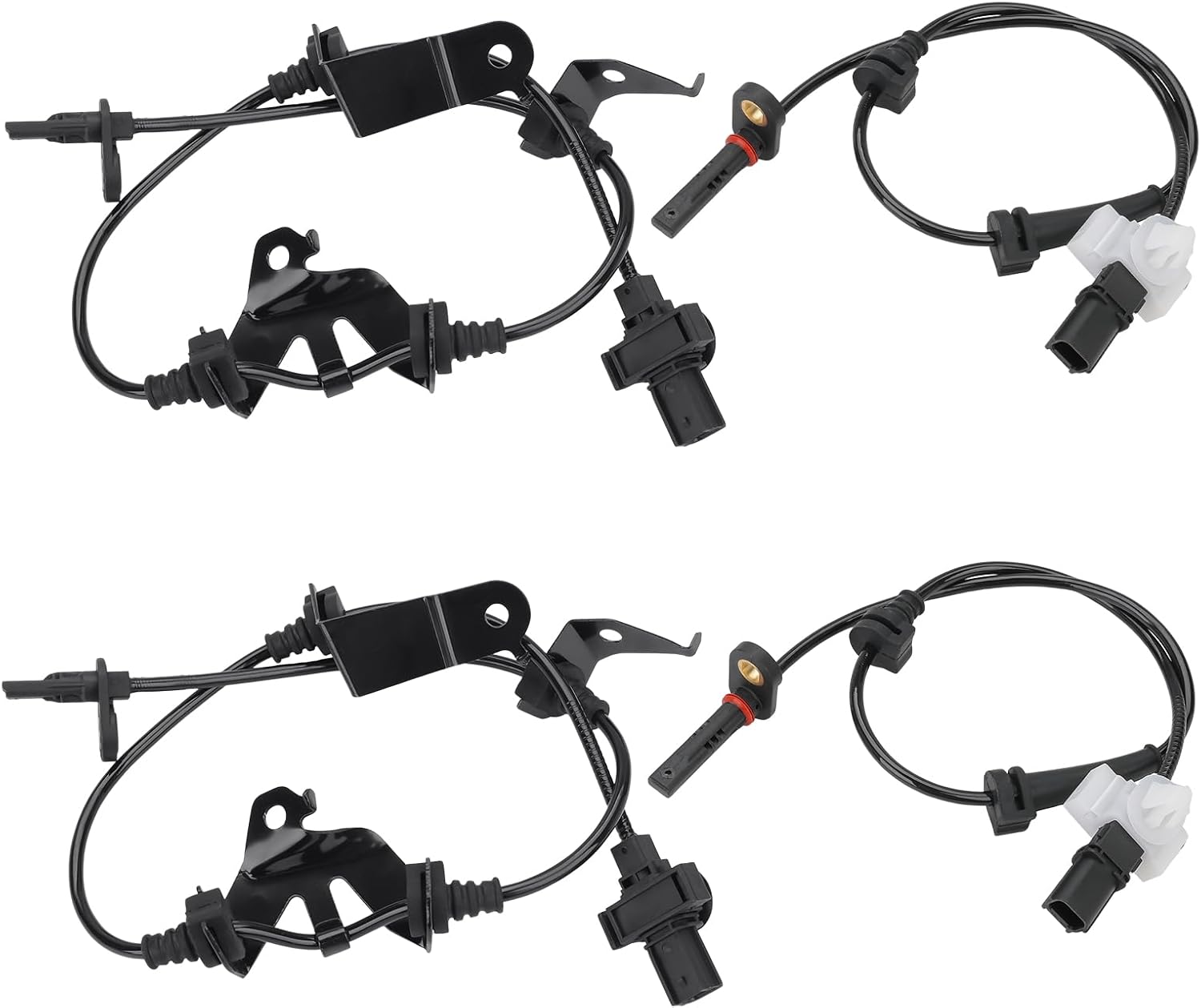 WMPHE 4 Pcs ABS Wheel Speed Sensors Compatible with Honda Accord 2.4L L4 3.5L V6 2008 2009 2010 2011 2012, Front and Rear abs Sensors, Replacement for 57455-TA0-A01, 57450-TA0-A01, 57470-TA0-A01