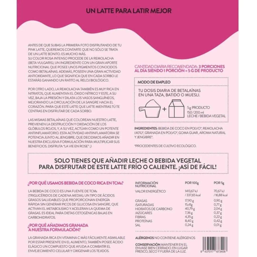 NOVA ENGEL Organic Pink Latte Bebida Instantánea Remolacha 150 Gr