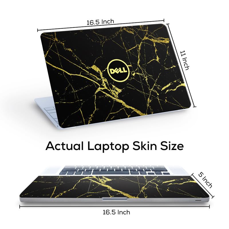 Image of Galaxsia DL226 Top+Wrist Pad Vinyl Laptop Skin /Sticker /Cover for 17 to 17.3 Inches Laptops Laminated-Removable-HD Quality Compatible for Dell (16.5x11 Inches)