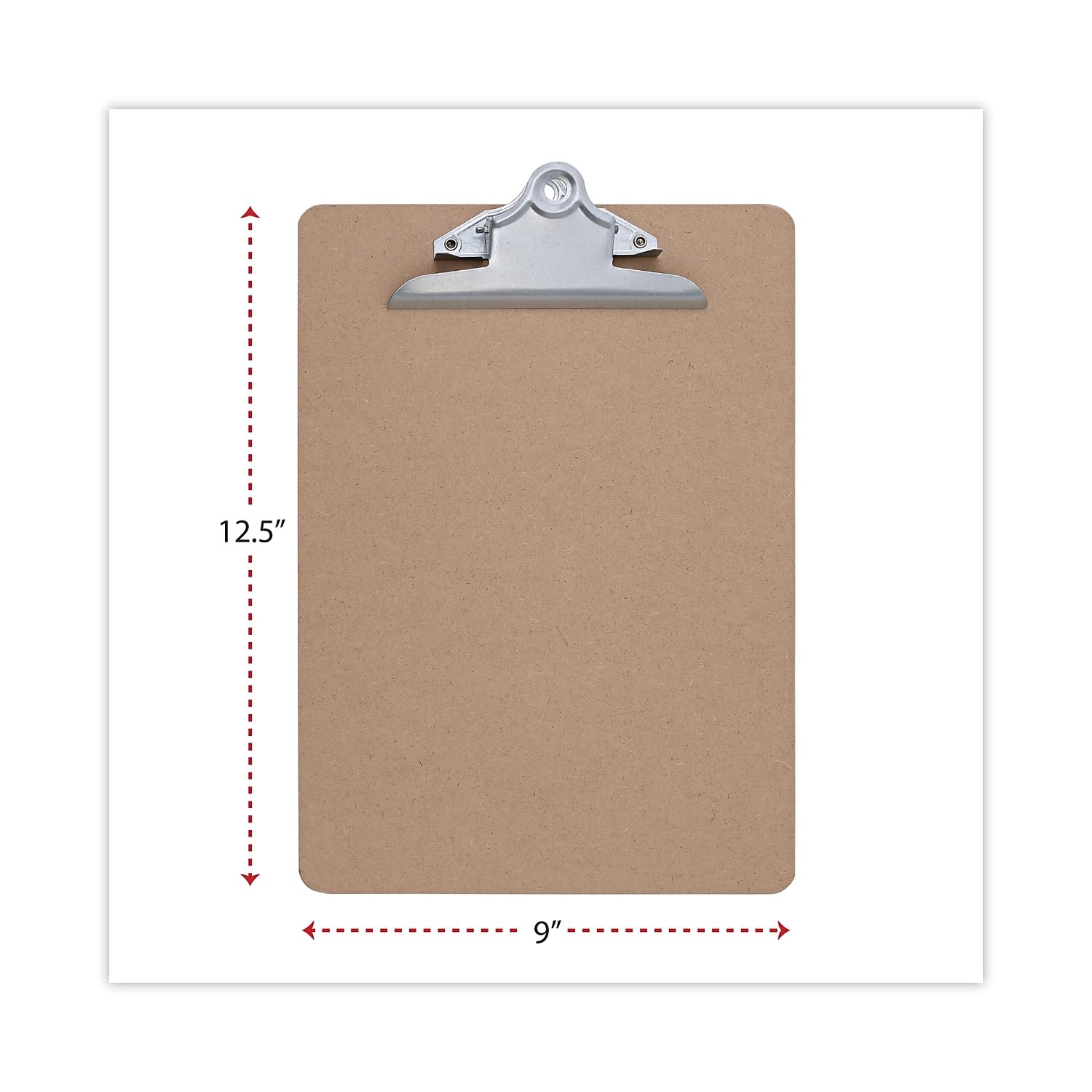 Universal 40304 Portapapeles de tablero duro, capacidad de 2.5 cm, capacidad para 8 1/2 x 11, marrón