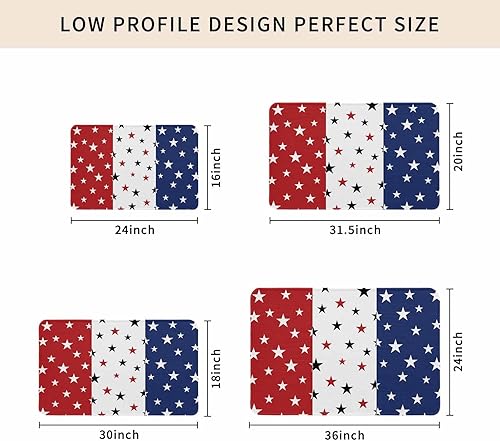 Vista 95 de Tapete de Feliz Navidad, tapete antideslizante para puerta delantera, baño, cocina, dormitorio, patio, entrada, 16 x 24 pulgadas, rojo, negro y verde