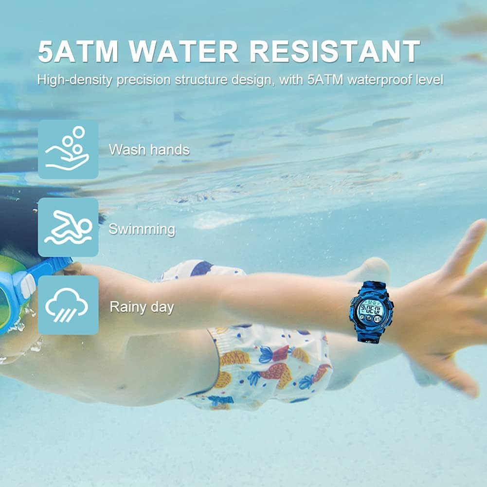 Kids Digital Sport Waterproof Watch with Alarm and Nigeria Ubuy