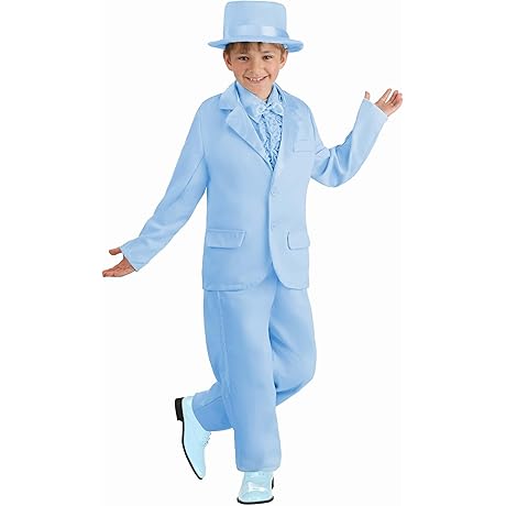 Blue Kids Tuxedo Costume for Boys and Girls