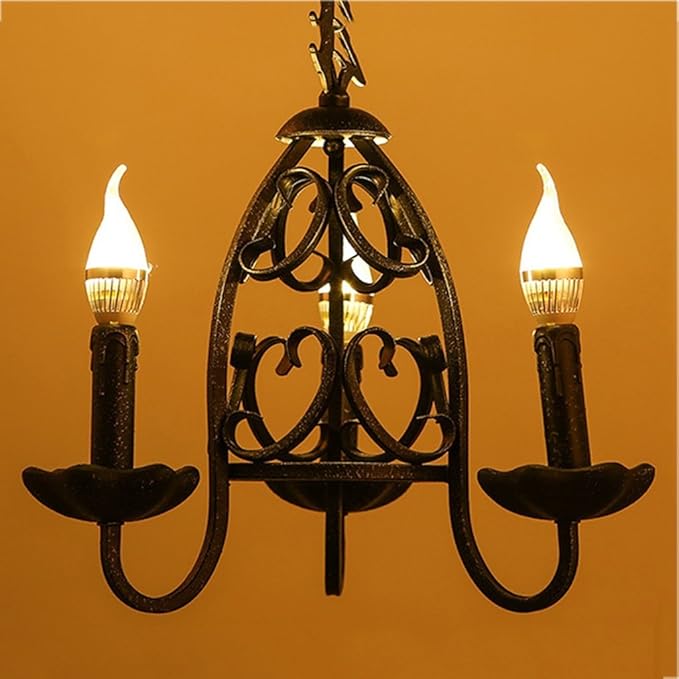 NZDY IJzeren Lamp Rustieke Vintage Kroonluchter Restaurant Woonkamer Slaapkamer Lamp