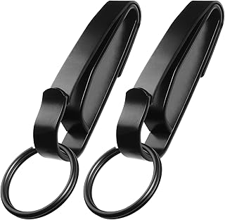 Tactical Stealth Key Ring Holder Special for Police and Fire Agencies Duty Belt, Double Side Quick Release Key Holder with Detachable Keyring (2.25-Inch Max)- 2 PACK - JOTOVO