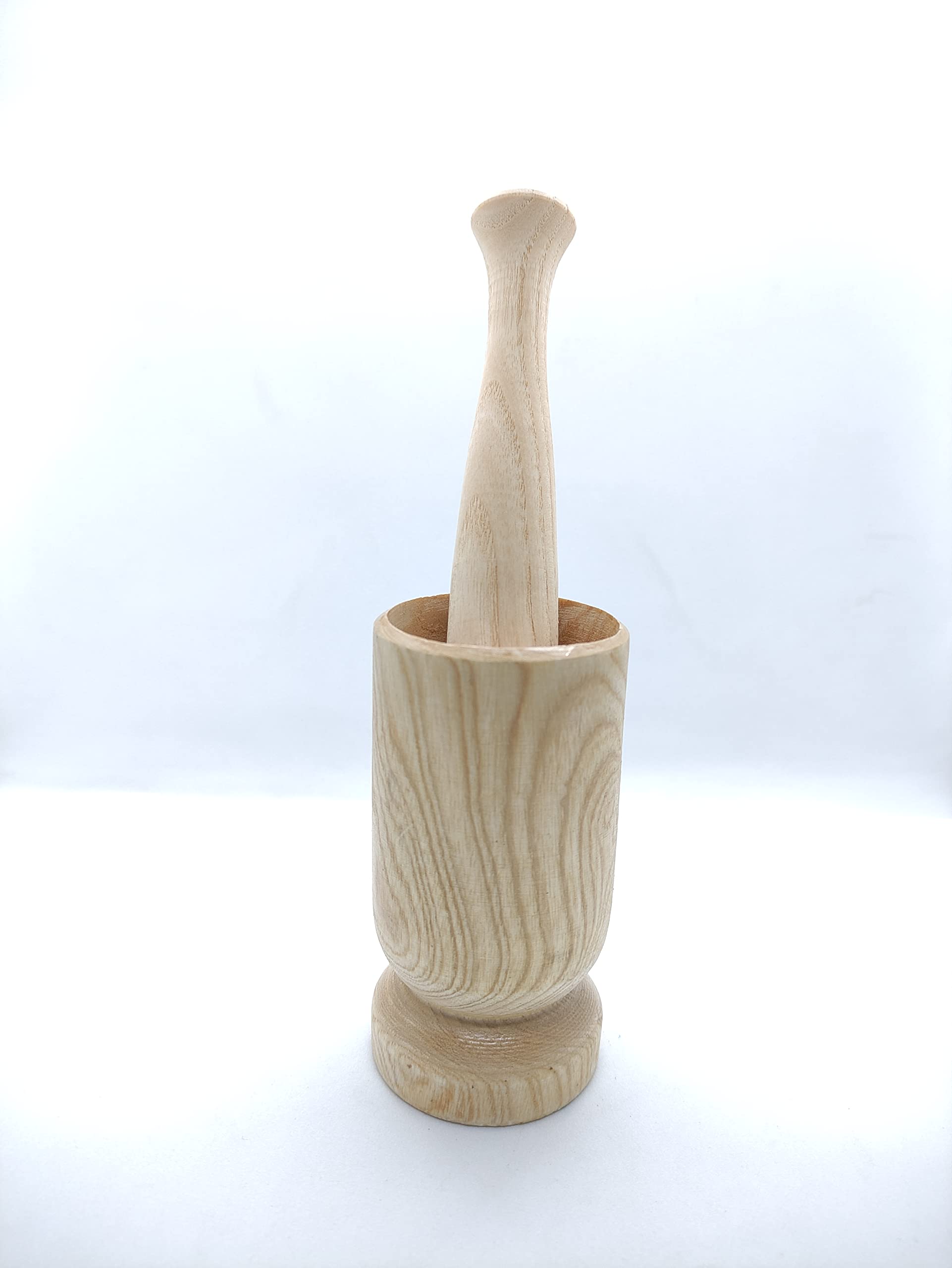 Mortar & Pestle Set, Mortar, Molinillo de especias de mortero de madera hecho de madera, molinillo de especias, tritura fácilmente ajo, jengibre, vainilla, pimienta, nueces, granos de café y especias