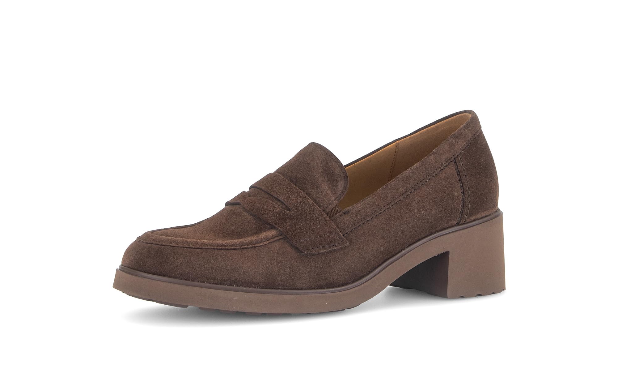 Gabor Damskie buty wsuwane i mokasyny 4007.01 w kolorze brązowym zamszowym