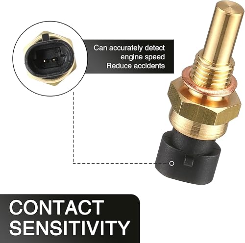 Miniatura 4 de Pack-1 Sensor de temperatura del agua del automóvil, reemplazo del sensor de temperatura del agua de enfriamiento sensible al contacto 15404280