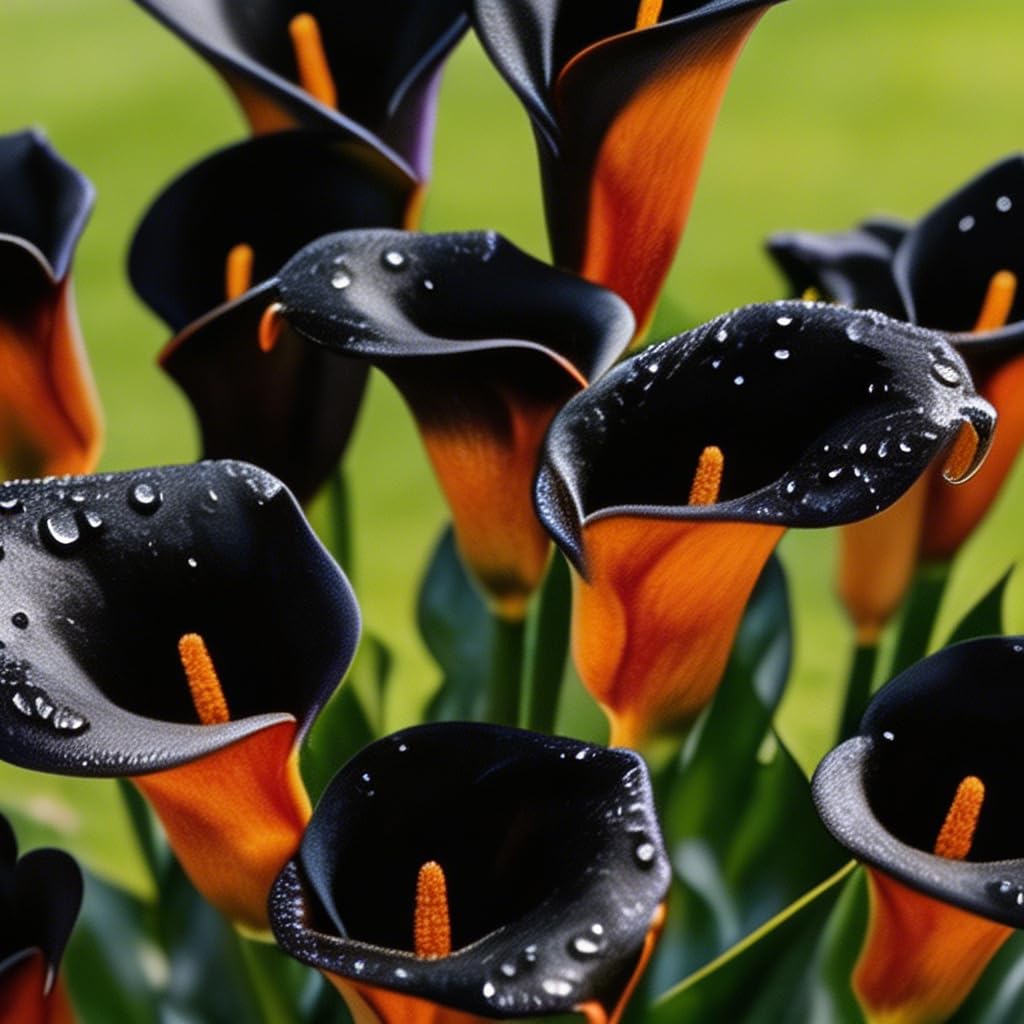 Perennial Calla Lily Bulbs,Easy to Maintain＆Easily Pollinated,Excellent Display-2bulbs -f