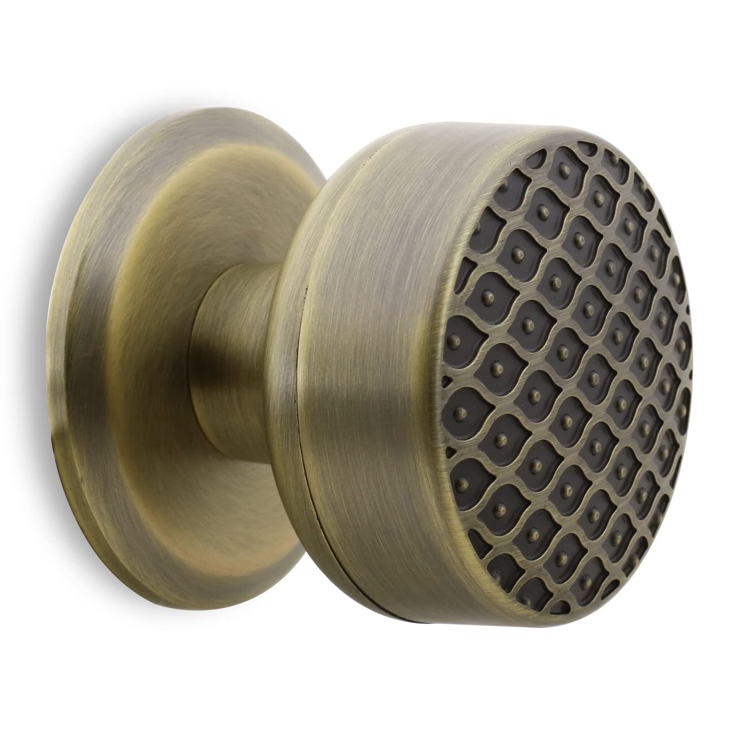 Badem10 Kestila Antik Sarı Kapı Tokmağı Topuzu Kolu Metal Tokmak