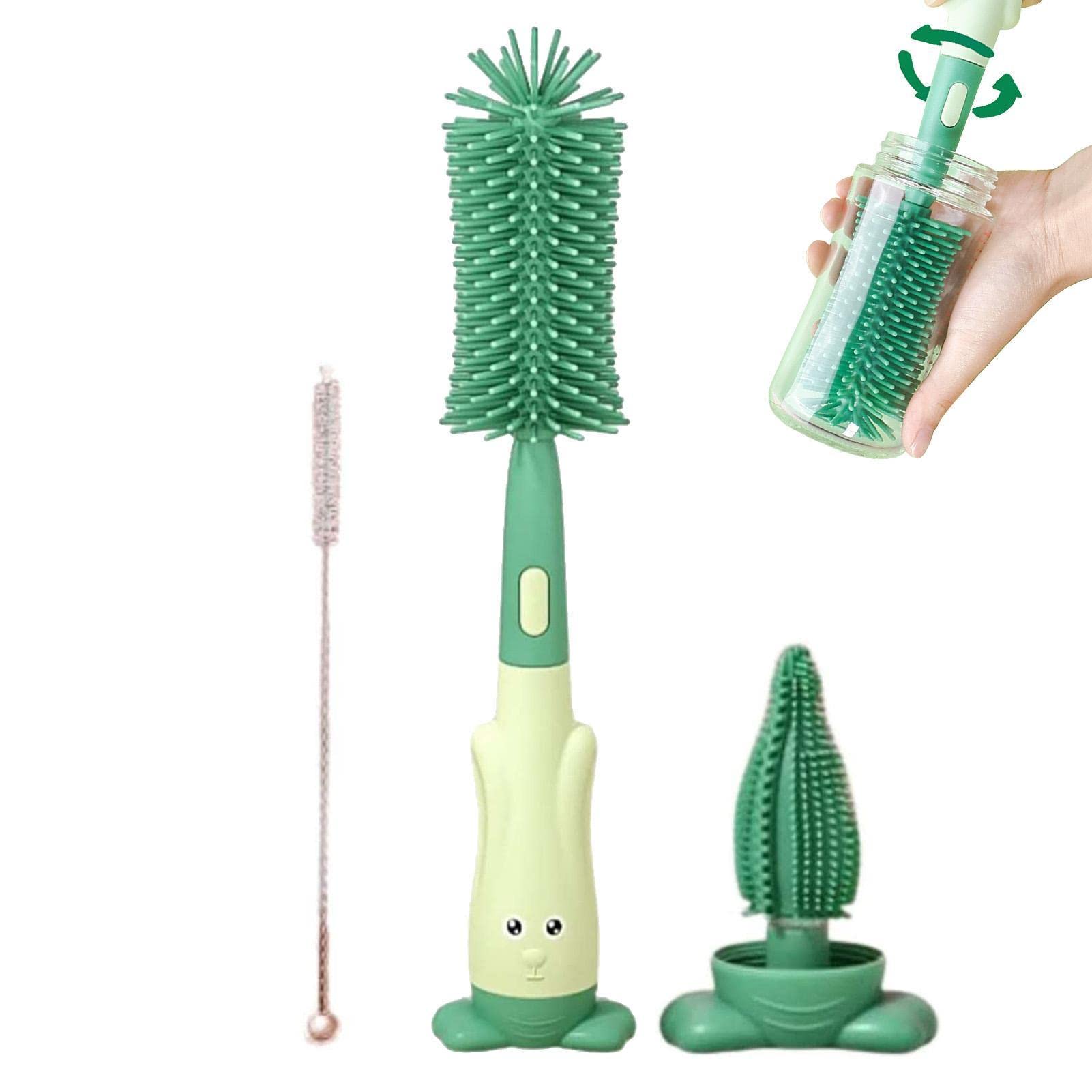 Sterntaler Edda Lou Lot de 5 sets de table pour garçons et filles - Avec tasse à anse, assiette, bol à bouillie, dessous antidérapant, cuillère et fourchette - Vert pierre