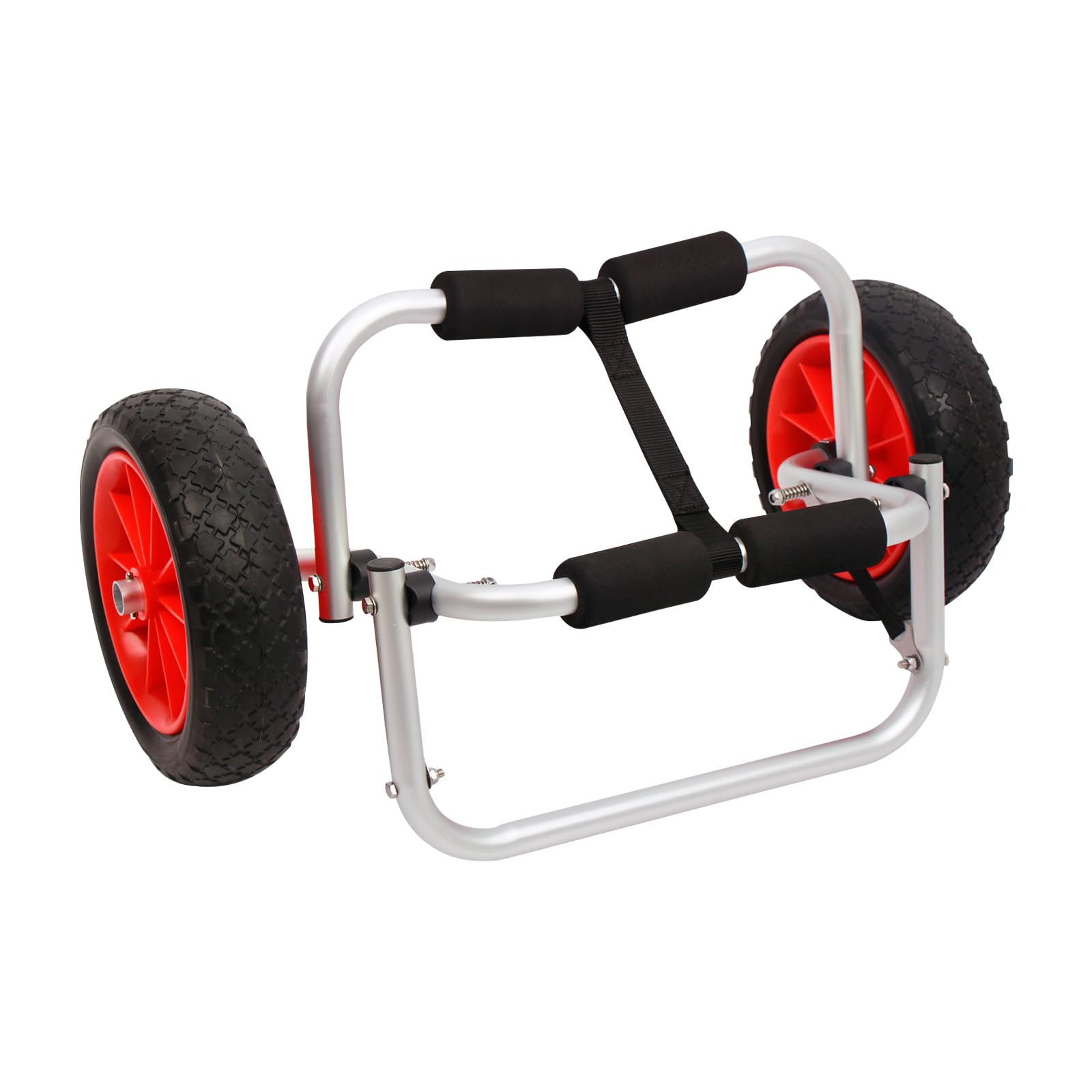 Kajakwagen Kanuwagen Faltbar Bootswagen Kajak Faltboot Kanu ZubehöR Transport Transportwagen Sitz On Top Hochwertiges Luftfahrtaluminium Trolley Einmalig 2 RäDer Paddelboot Schlauchboot Slipwagen