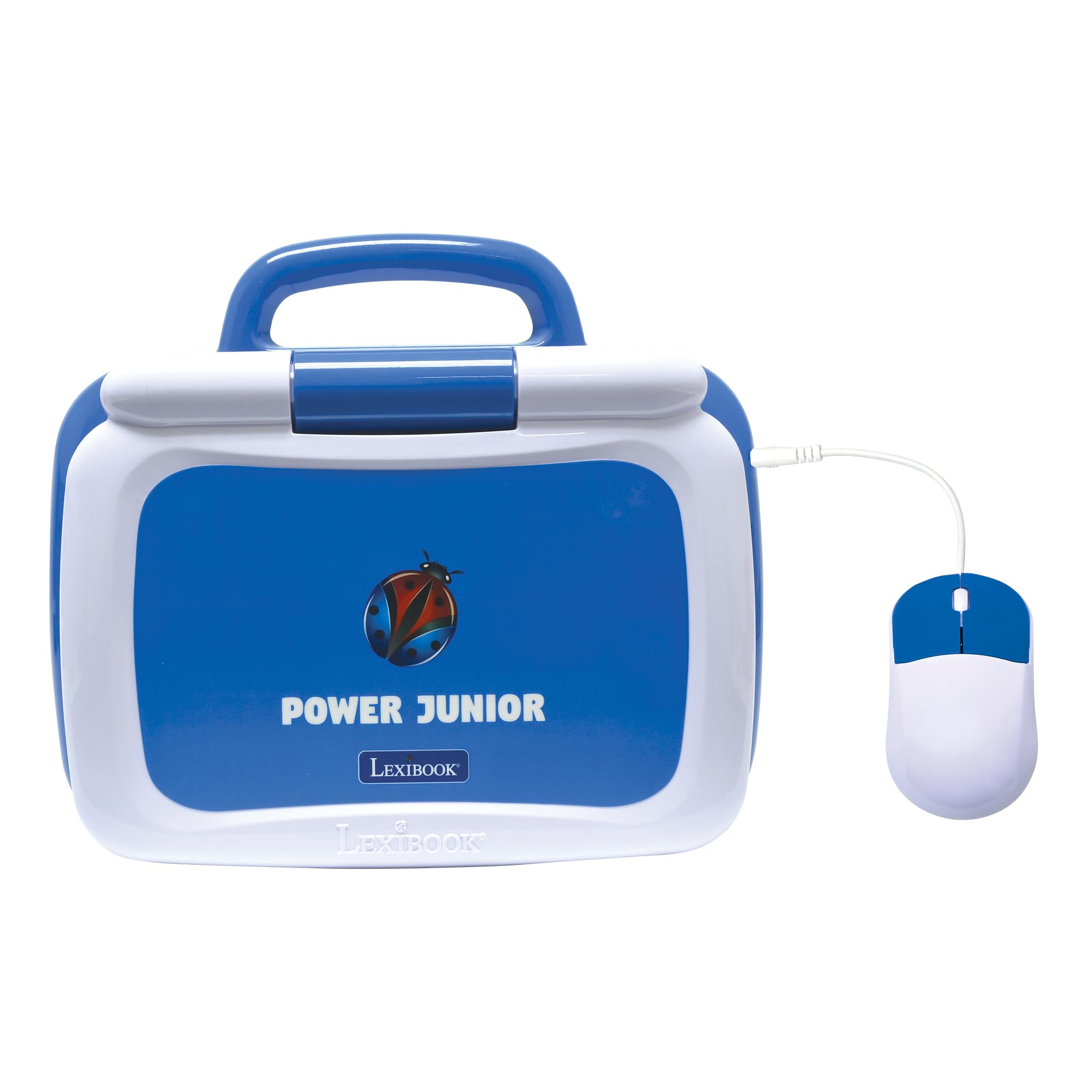 LEXIBOOK, Power Junior, Ordenador Portátil Educativo Bilingüe INGLÉS/ESPAÑOL con 40 Actividades Incluyendo una Nueva Forma de Aprender a Leer y Contar, JC398i2