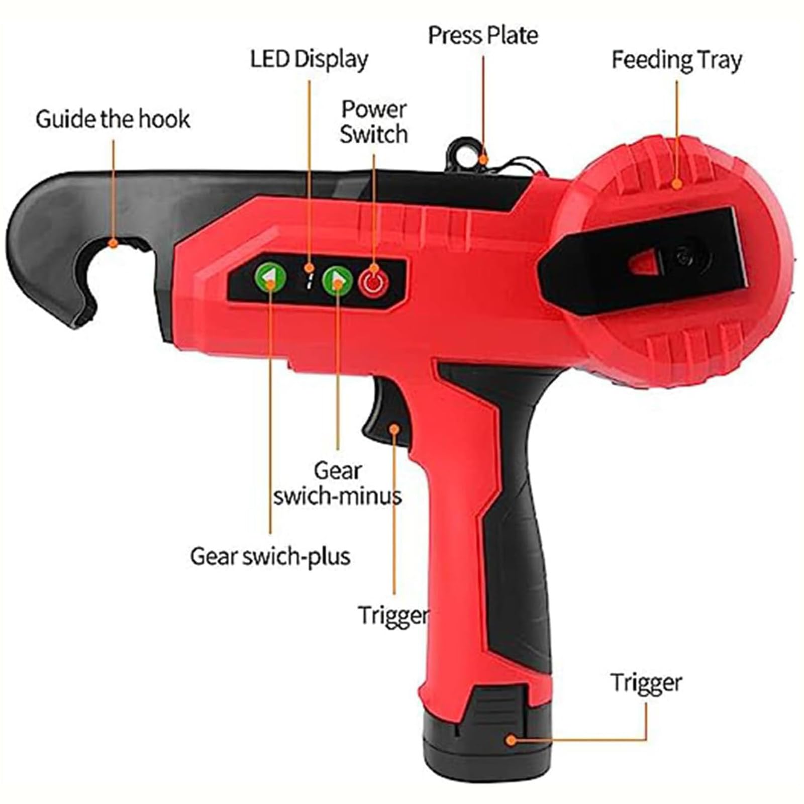 Attache de Plantes électrique, Ficeuse de vignes Agriculture - Convient pour Raisins, framboises, tomates - Diamètre Max 2,5 cm - Outil de Jardin Efficace
