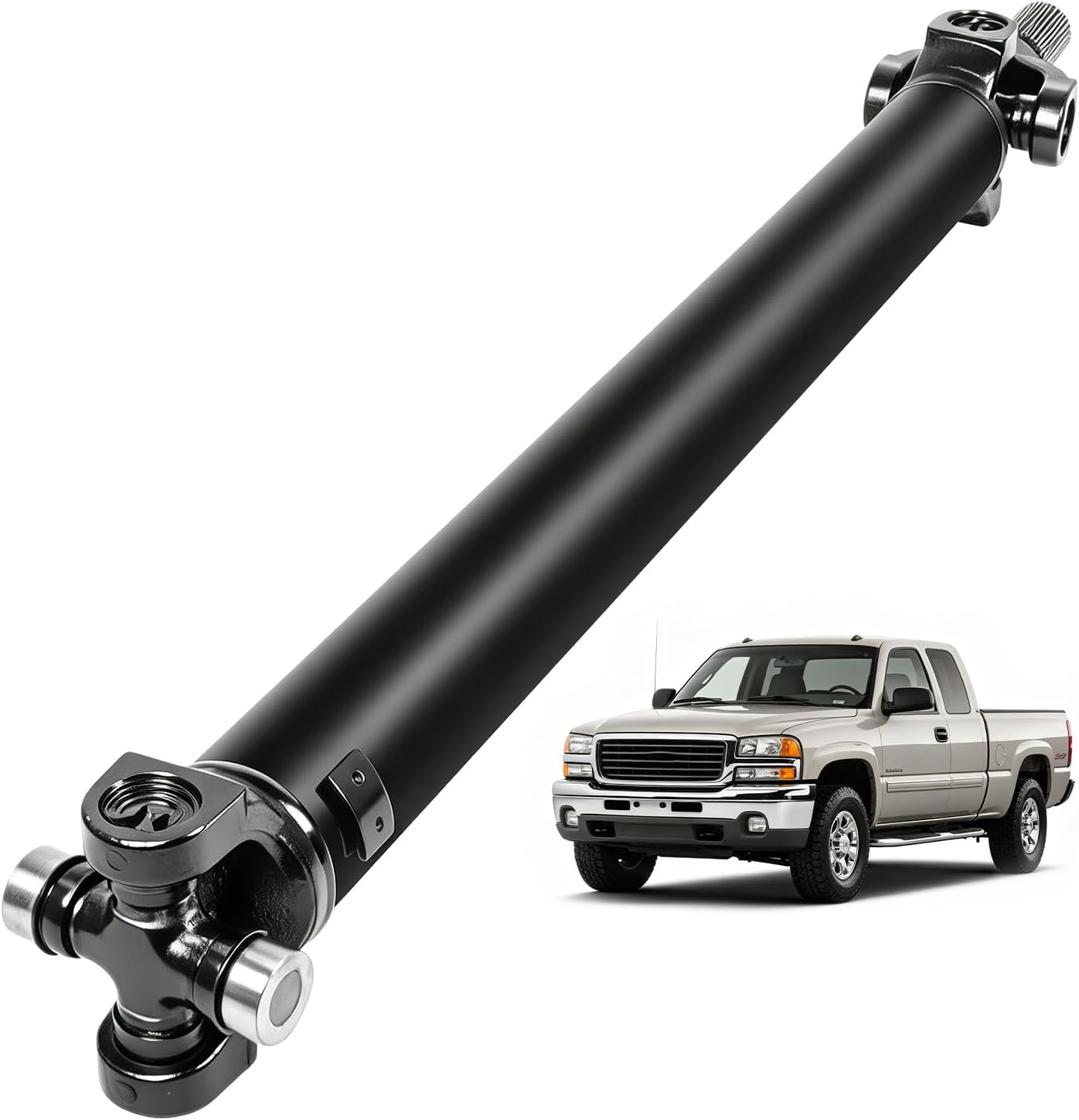 Front Drive Shaft Assembly Fit for 1999-2007 Chevrolet Silverado 1500 Suburban Avalanche 1500 Tahoe & GMC Sierra 1500 Yukon XL 4WD Complete Driveshaft Replaces OE 15087450 ‎938-221