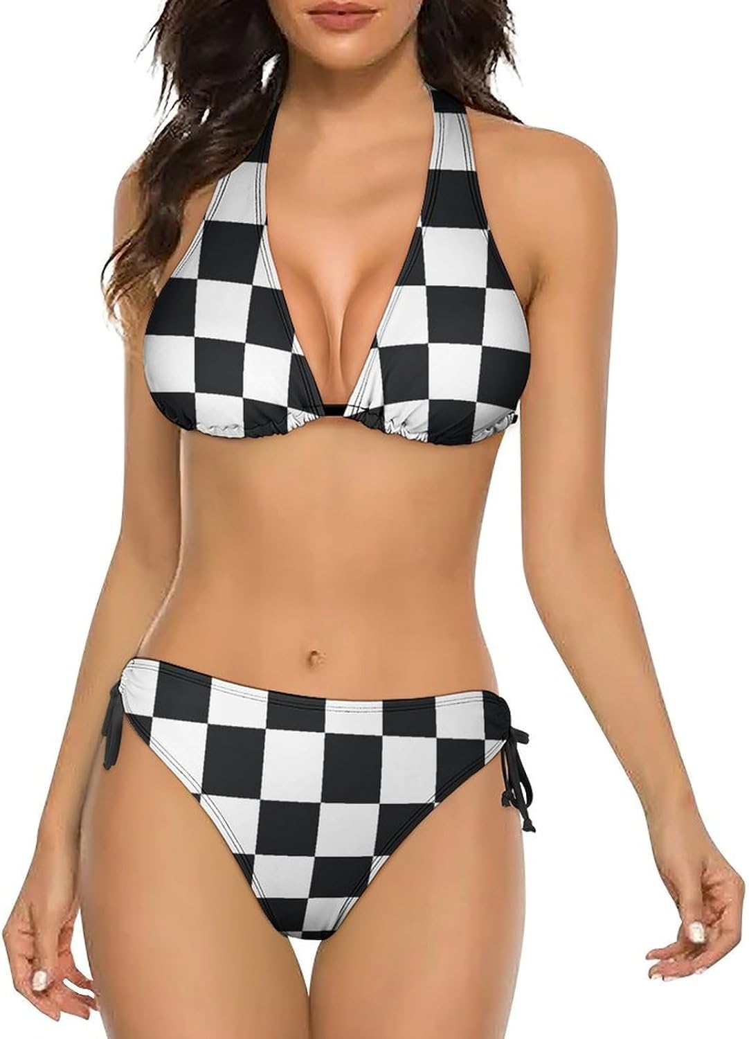 Women's Bikini Set Two Piece Swimsuit Halter String Triangle Bikini Cheeky Beach Bathing Suits - Image 4