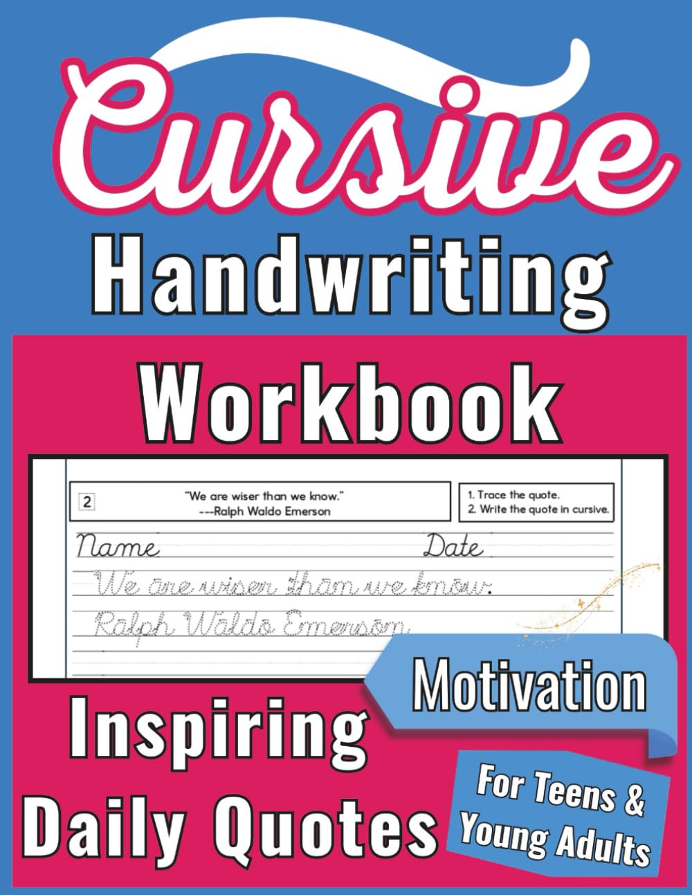 Cursive Handwriting Practice Book Traditional Penmanship Workbook for Kids 10 and Up: Handwriting Improvement Tool With...