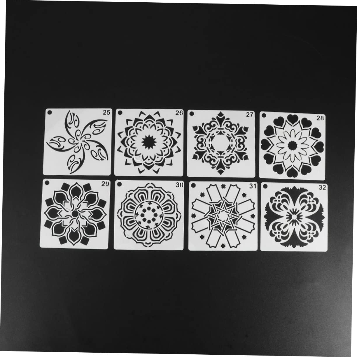 VILLCASE 112stücke Teiliges Mandala Schablonen Set Wiederverwendbare Malvorlagen Für Kreative Projekte Und Wandgestaltung Kunsthandwerk Schablonen Für Dekoration Und Malerei