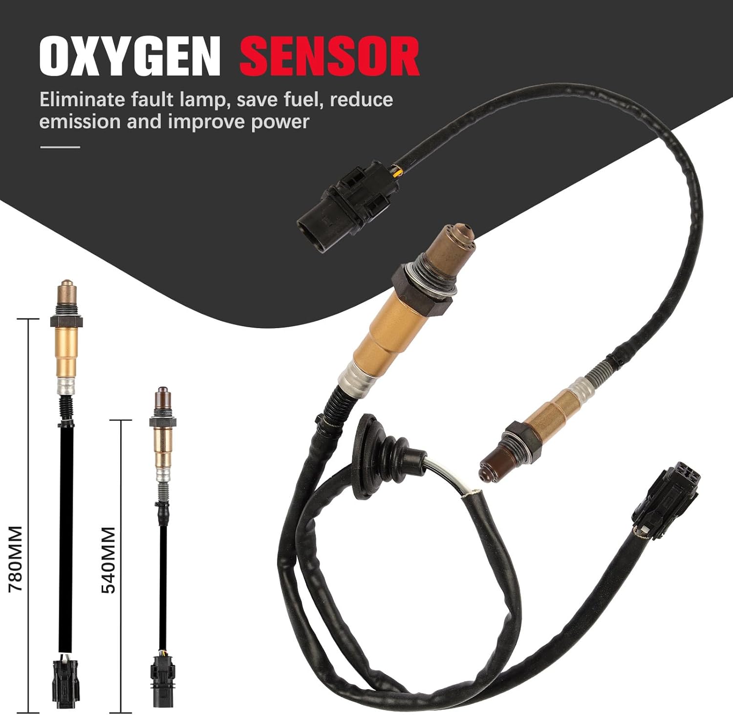 O2 Oxygen Sensor Upstream Downstream Compatible for Hyundai Elantra 1.8L L4 2011 2012 2013 2014 2.0L L4 2014 Except California Emission 234-5083 234-4550 2PCS