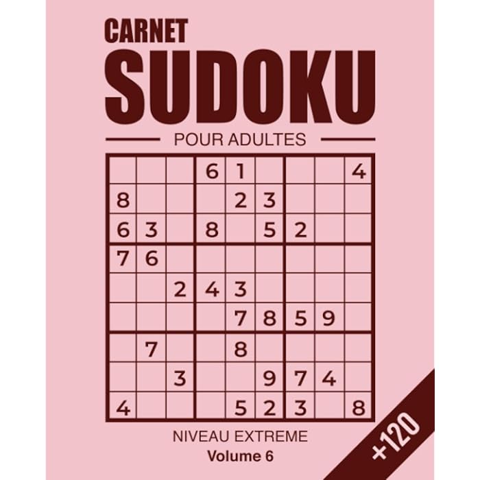 Buy Carnet Sudoku Adultes Un Livre Sudoku Diabolique Extreme Un 